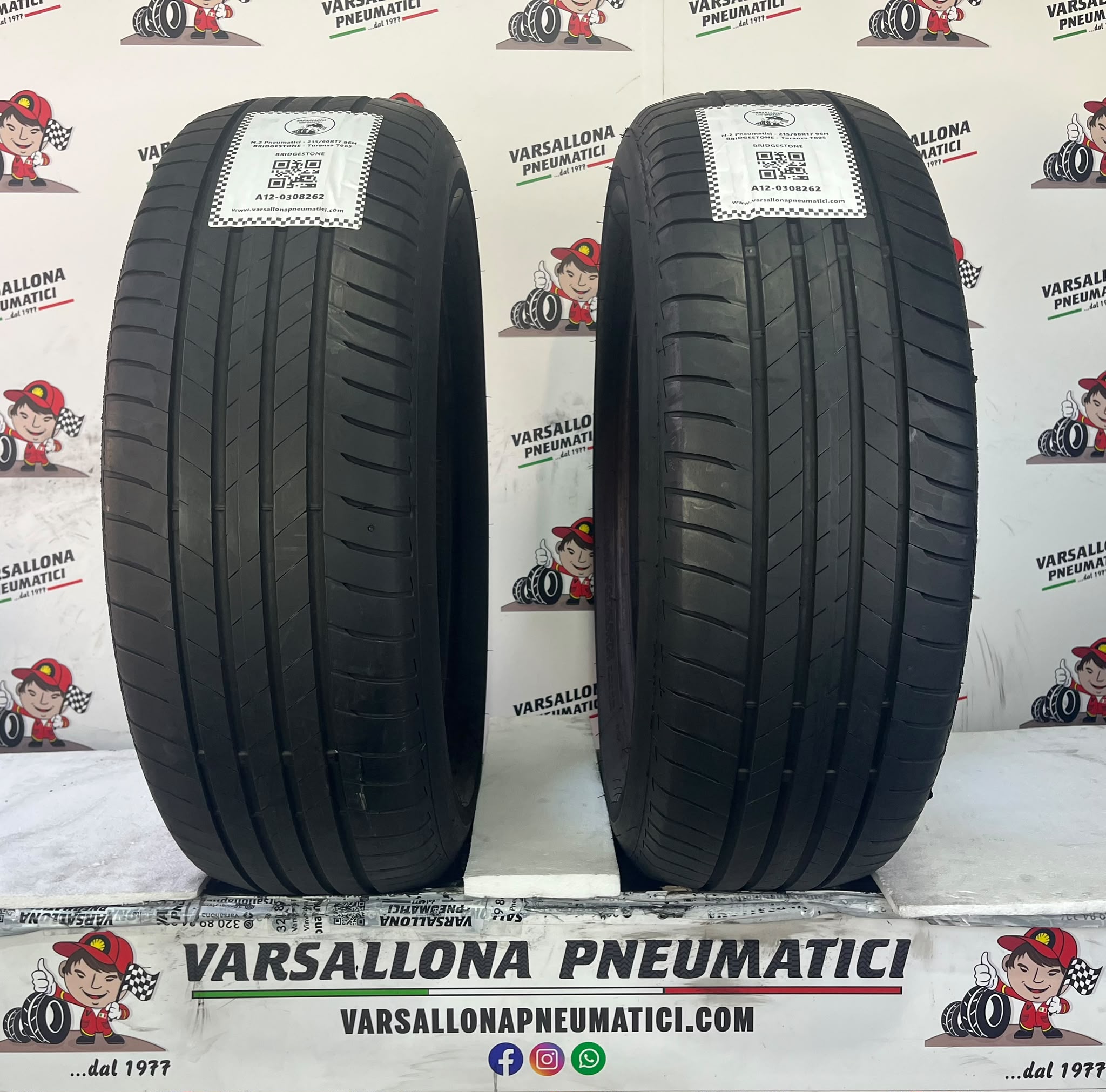 N.2 Pneumatici - 215/60R17 96H BRIDGESTONE - Turanza T005