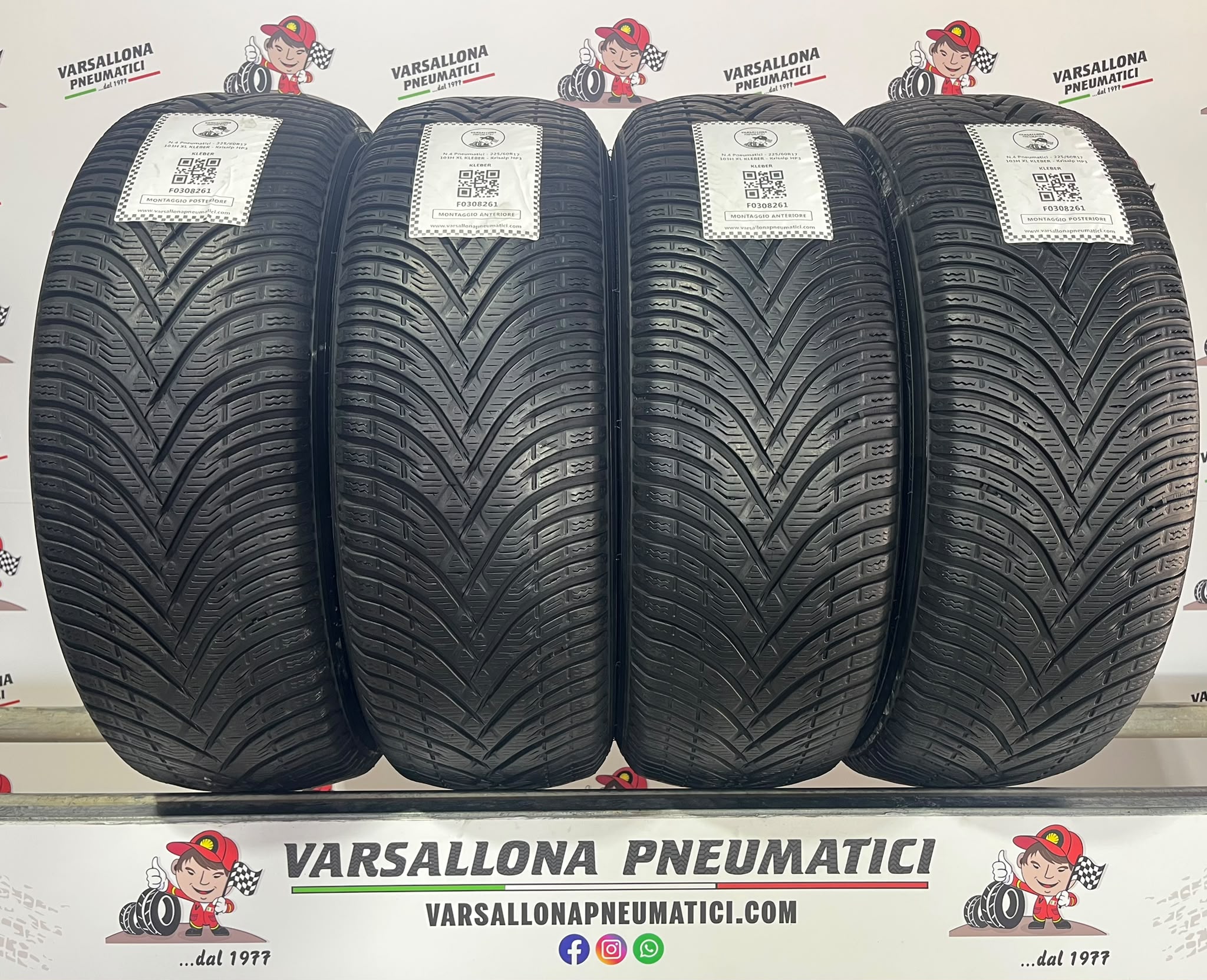 N.4 Pneumatici - 225/60R17 103H XL KLEBER - Krisalp HP3