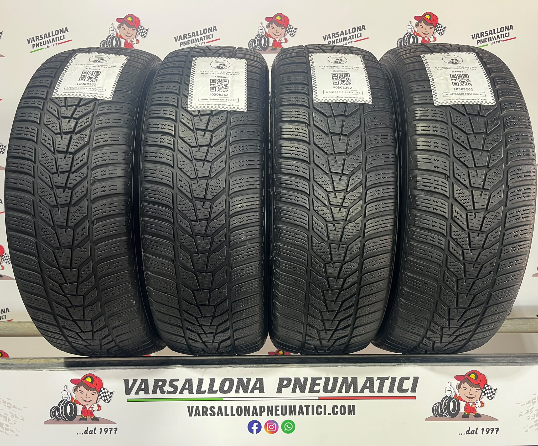 N.4 Pneumatici - 225/60R17 99H HANKOOK - Winter Icept Evo3
