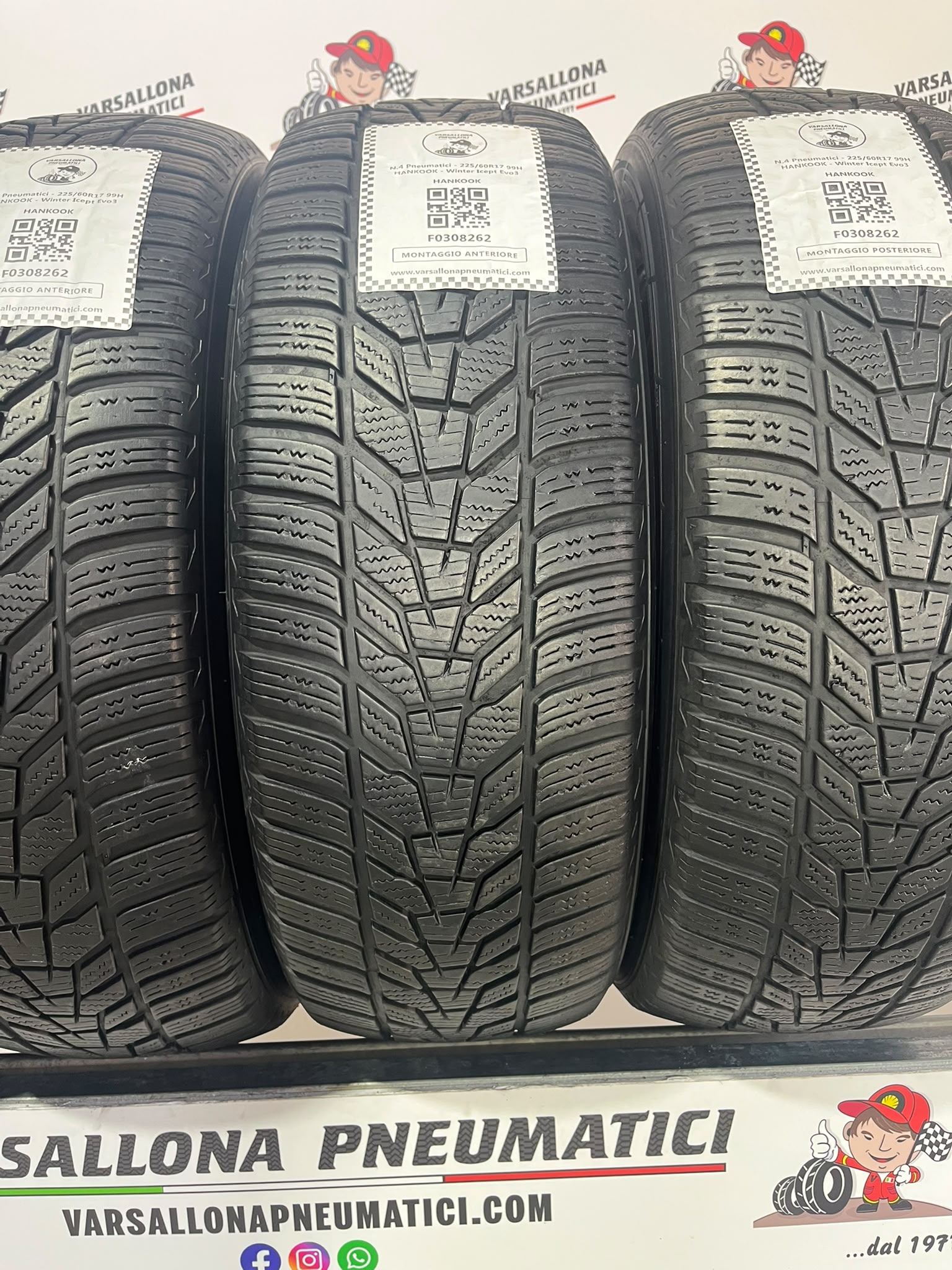 N.4 Pneumatici - 225/60R17 99H HANKOOK - Winter Icept Evo3 - immagine 2