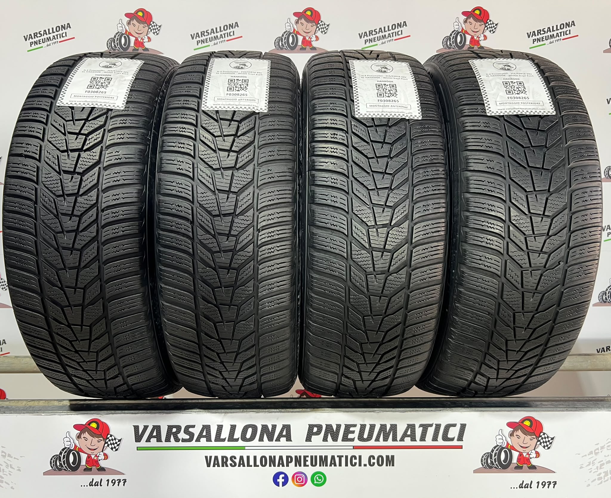 N.4 Pneumatici - 215/55R18 99V XL HANKOOK - Winter Icept Evo3