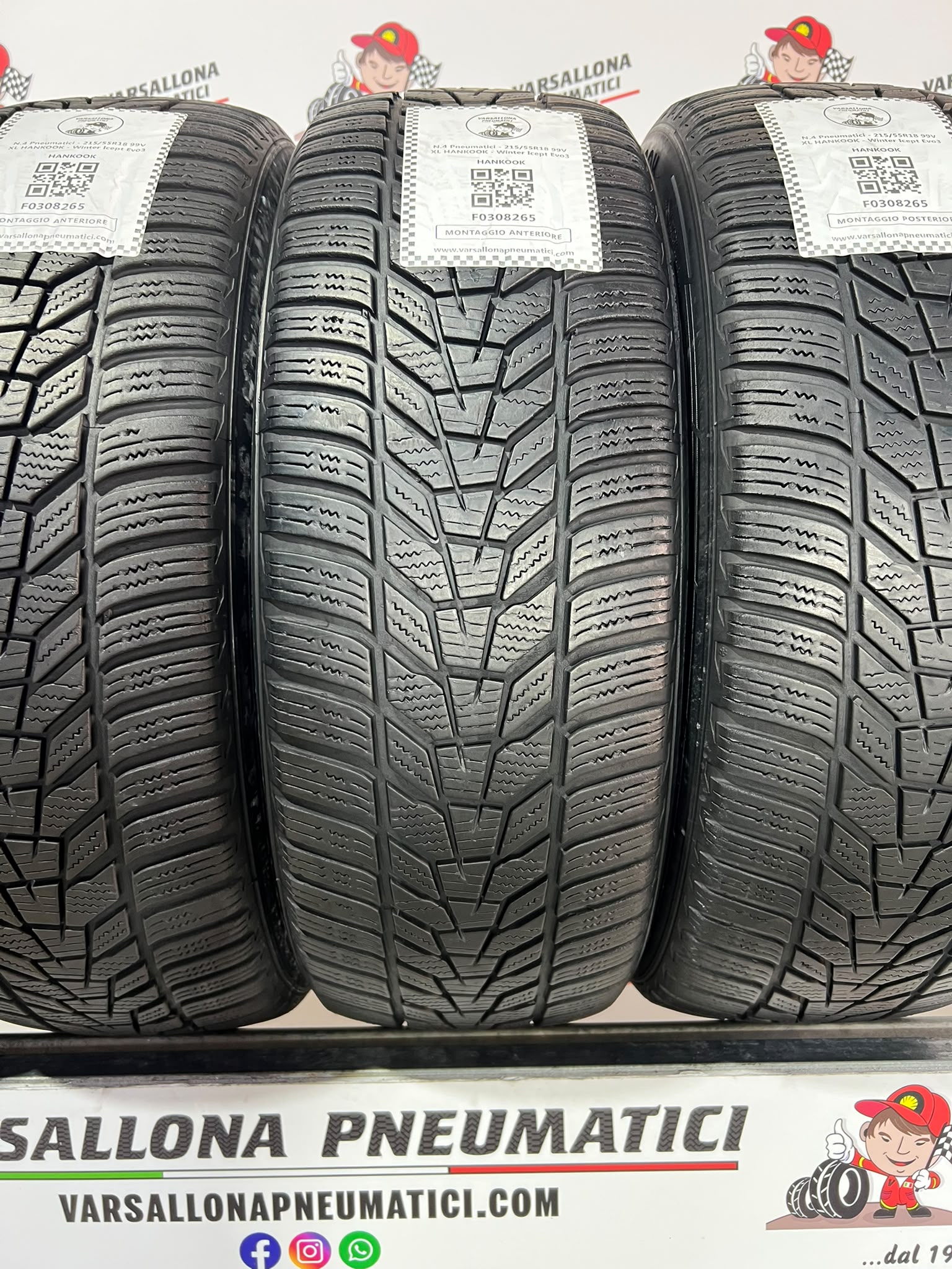 N.4 Pneumatici - 215/55R18 99V XL HANKOOK - Winter Icept Evo3 - immagine 2