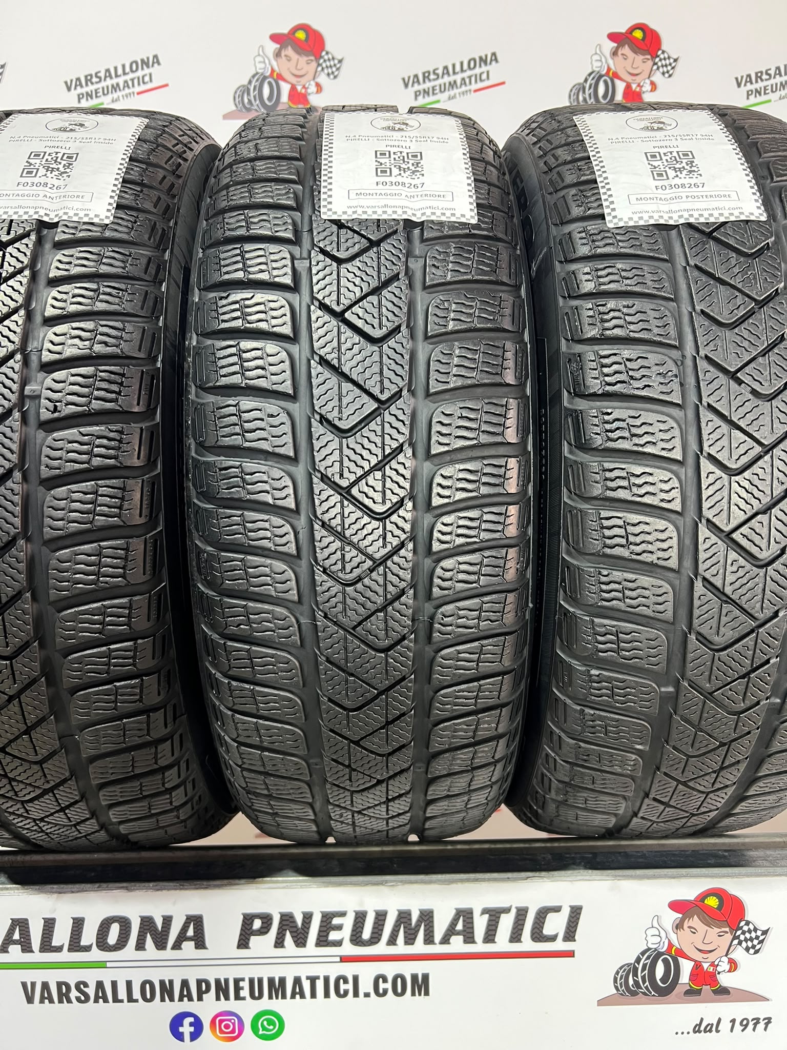 N.4 Pneumatici - 215/55R17 94H PIRELLI - Sottozero 3 Seal Inside - immagine 2