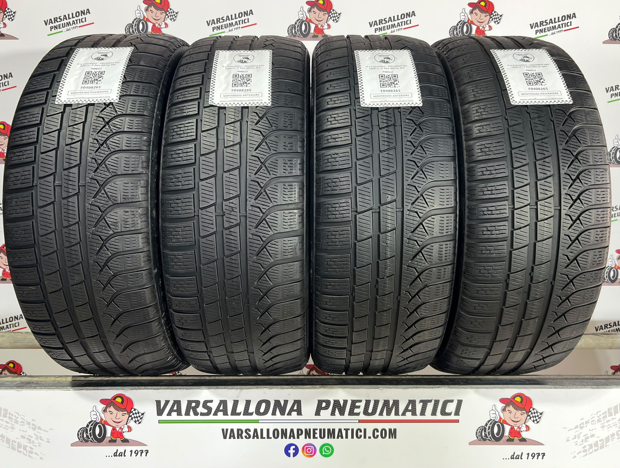 N.4 Pneumatici - 235/50R19 99V PIRELLI - P Zero Winter MO
