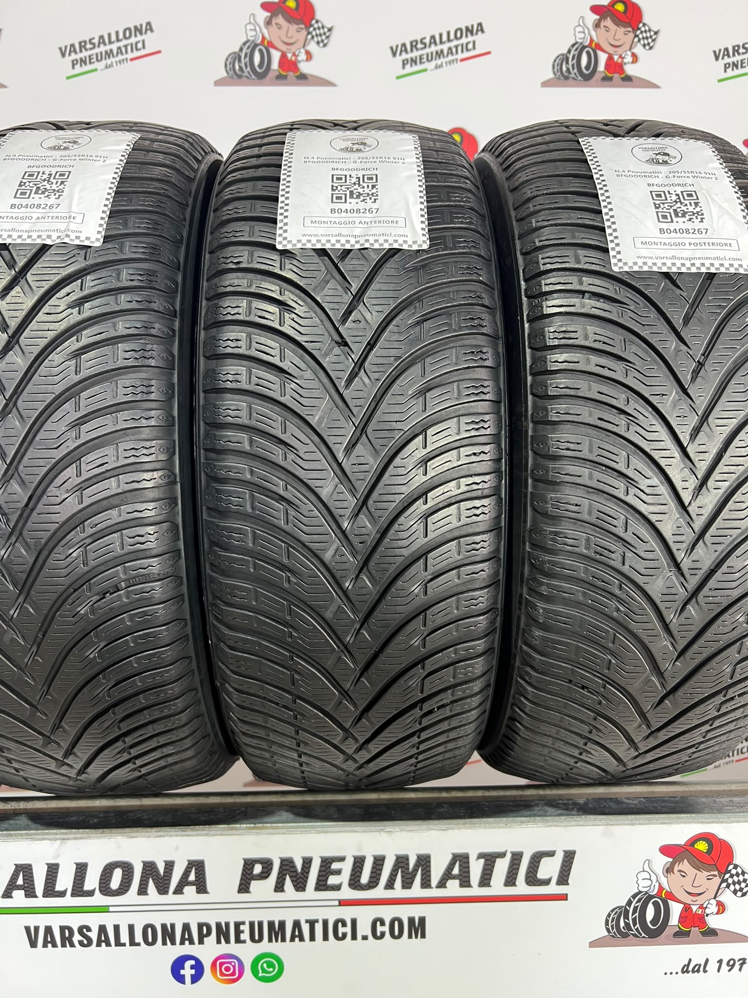 N.4 Pneumatici - 205/55R16 91H BF GOODRICH - G Force Winter 2 - immagine 2