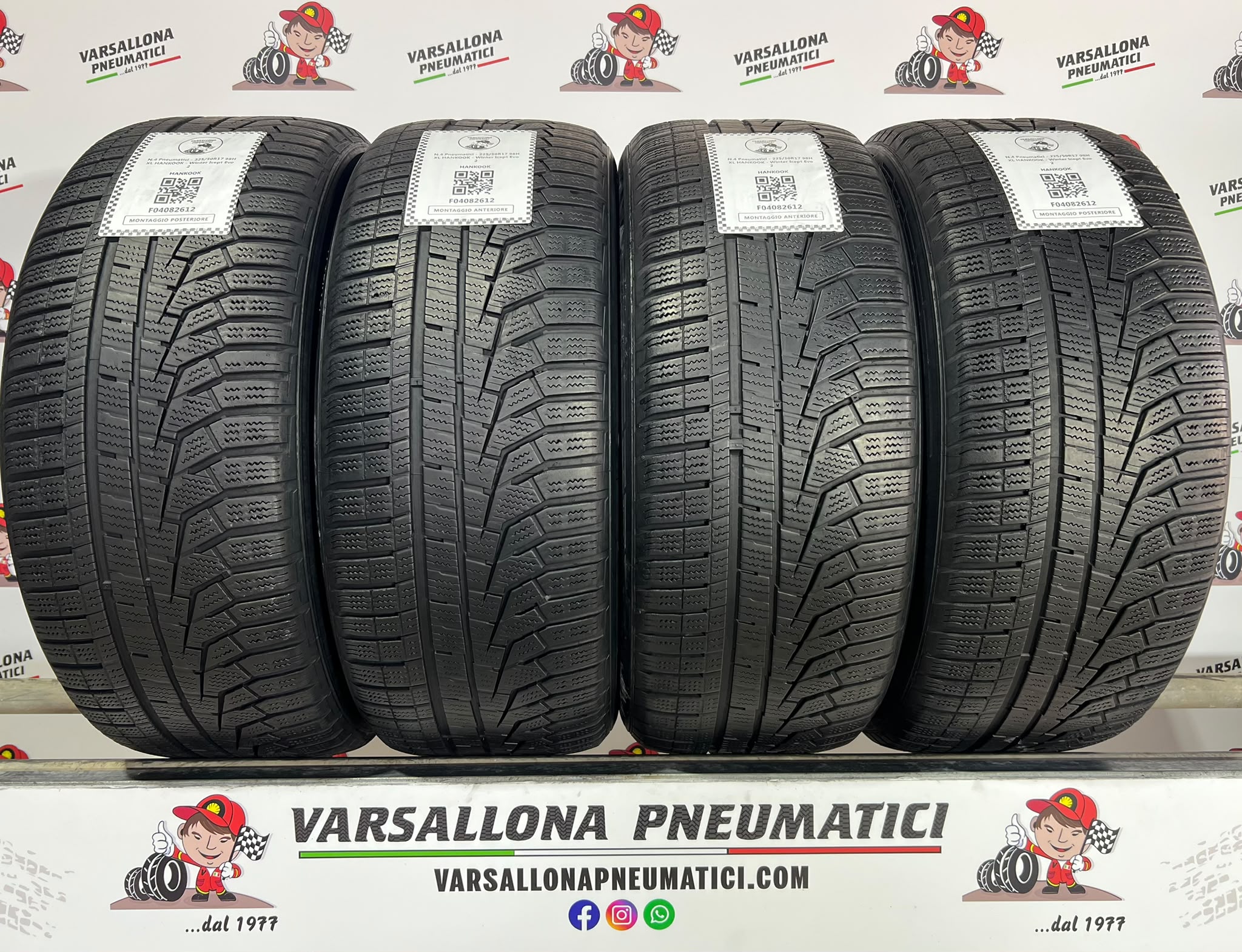 N.4 Pneumatici - 225/50R17 98H XL HANKOOK - Winter Icept Evo 2