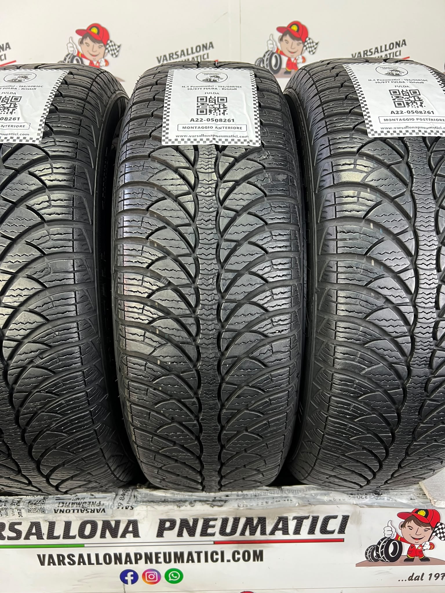 N.4 Pneumatici - 195/60R16C 99/97T FULDA - Kristall Montero 3 - immagine 2