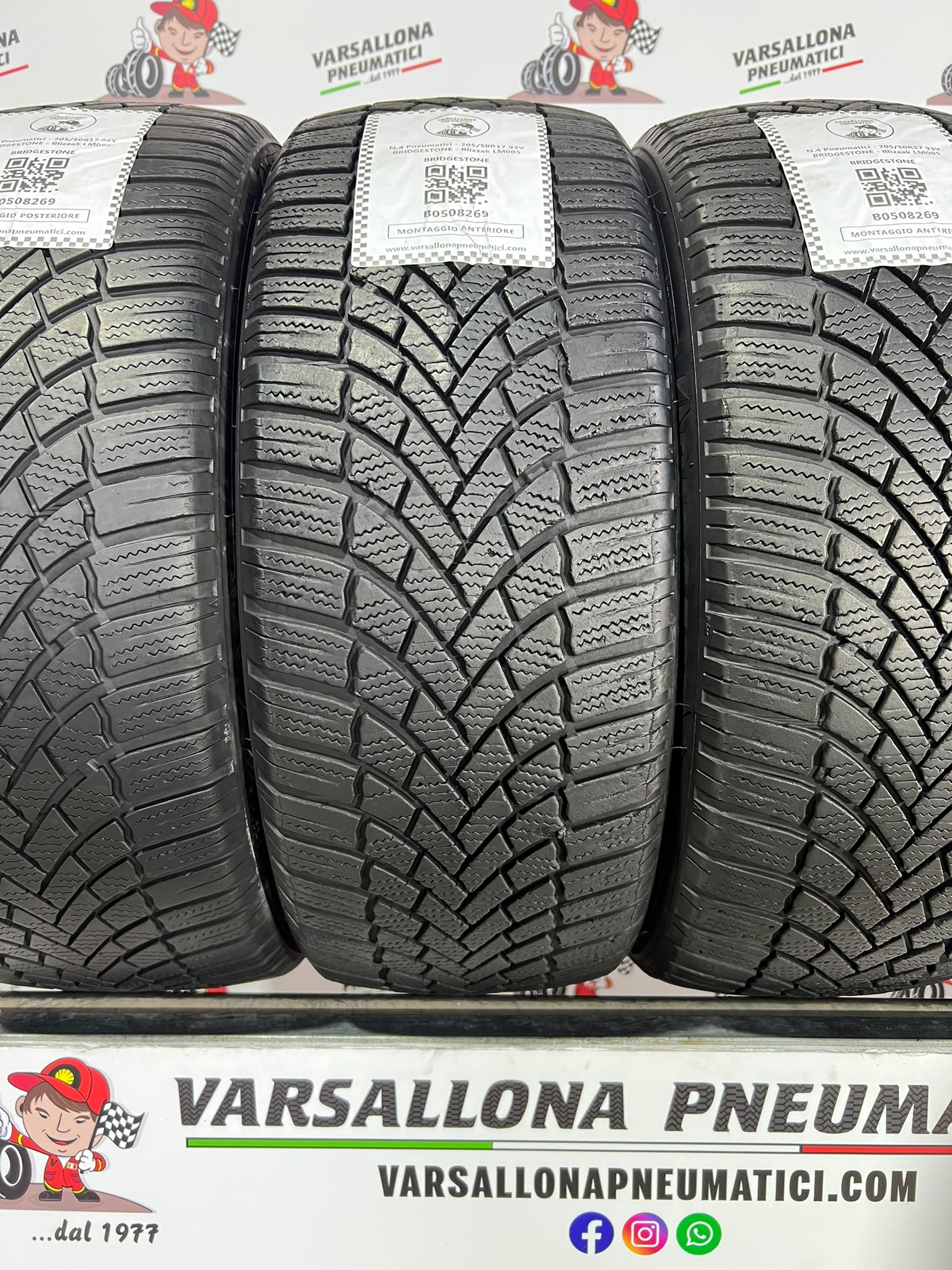 N.4 Pneumatici - 205/50R17 93V XL BRIDGESTONE - Blizzak LM005 - immagine 2