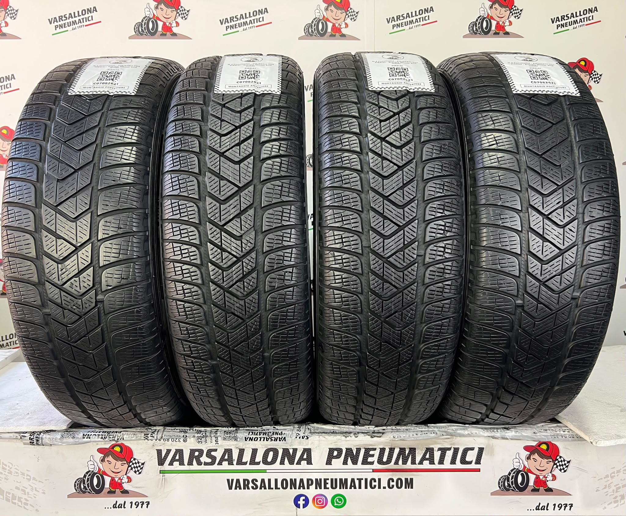 N.4 Pneumatici - 215/65R17 99H PIRELLI - Scorpin Winter Seal inside