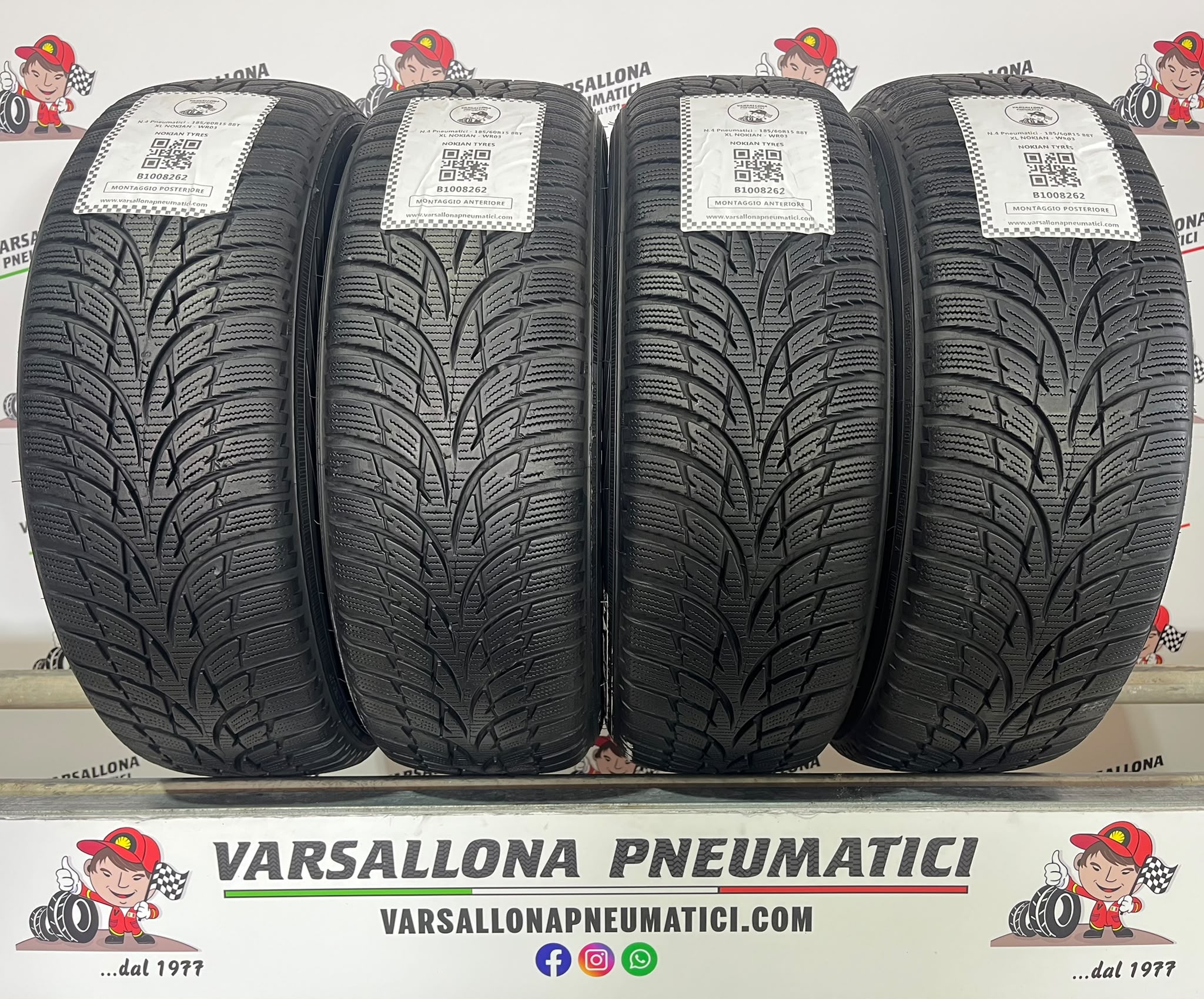 N.4 Pneumatici - 185/60R15 88T XL NOKIAN TYRES - WR03