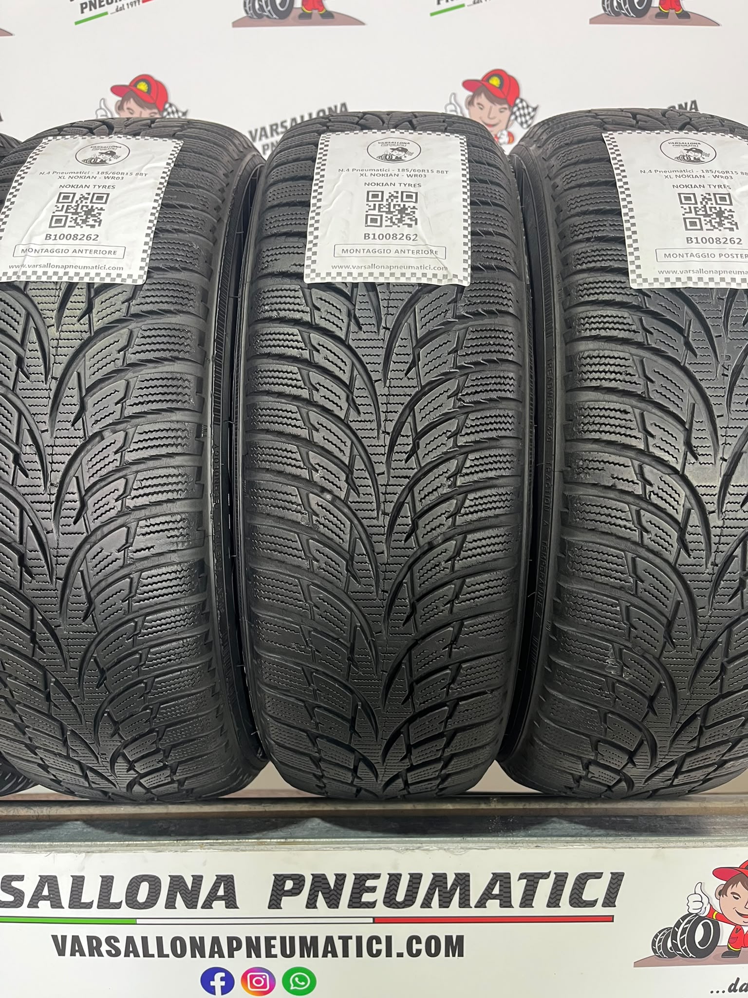 N.4 Pneumatici - 185/60R15 88T XL NOKIAN TYRES - WR03 - immagine 2