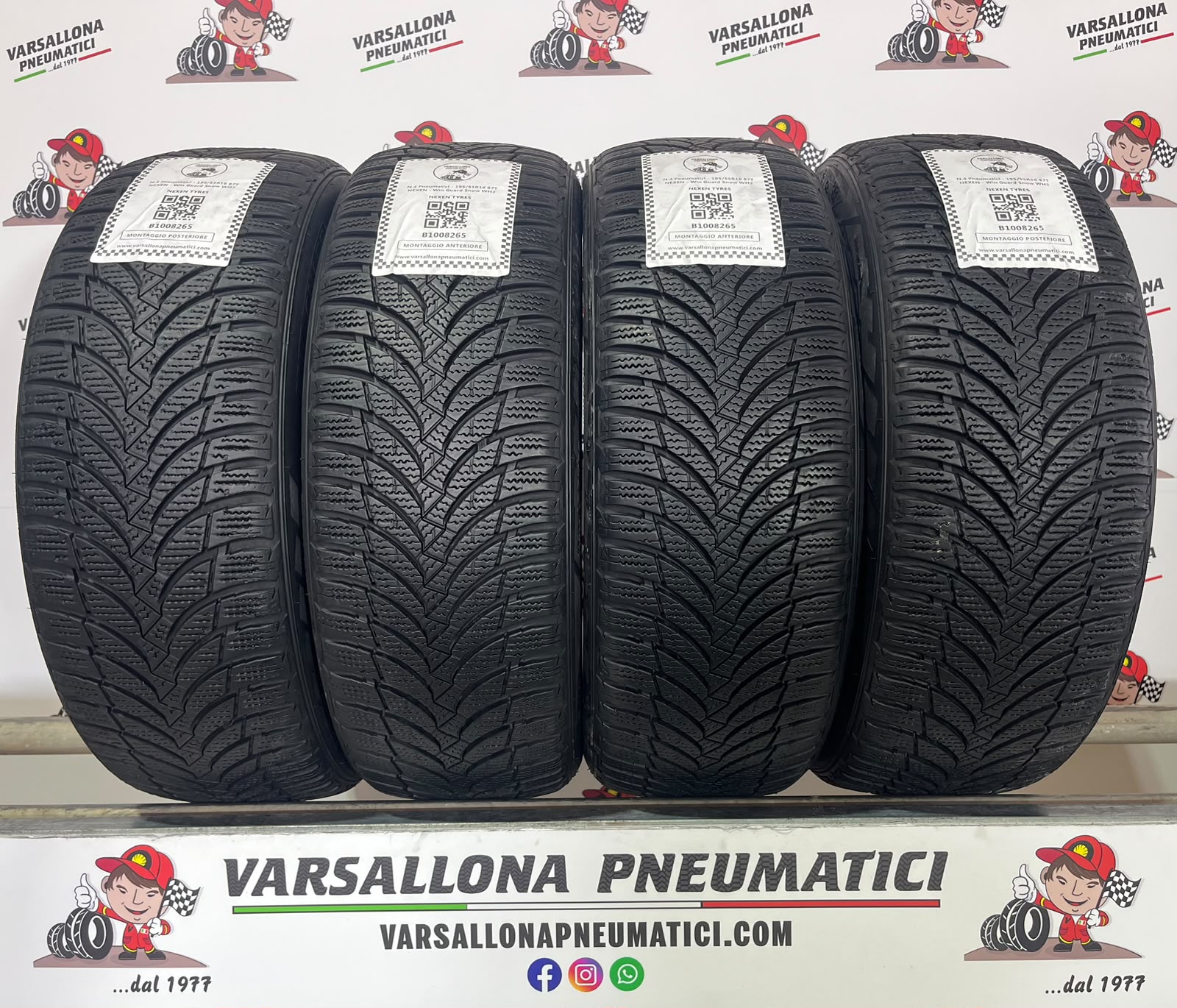 N.4 Pneumatici - 195/55R16 87T NEXEN - WinGuard Snow WH2