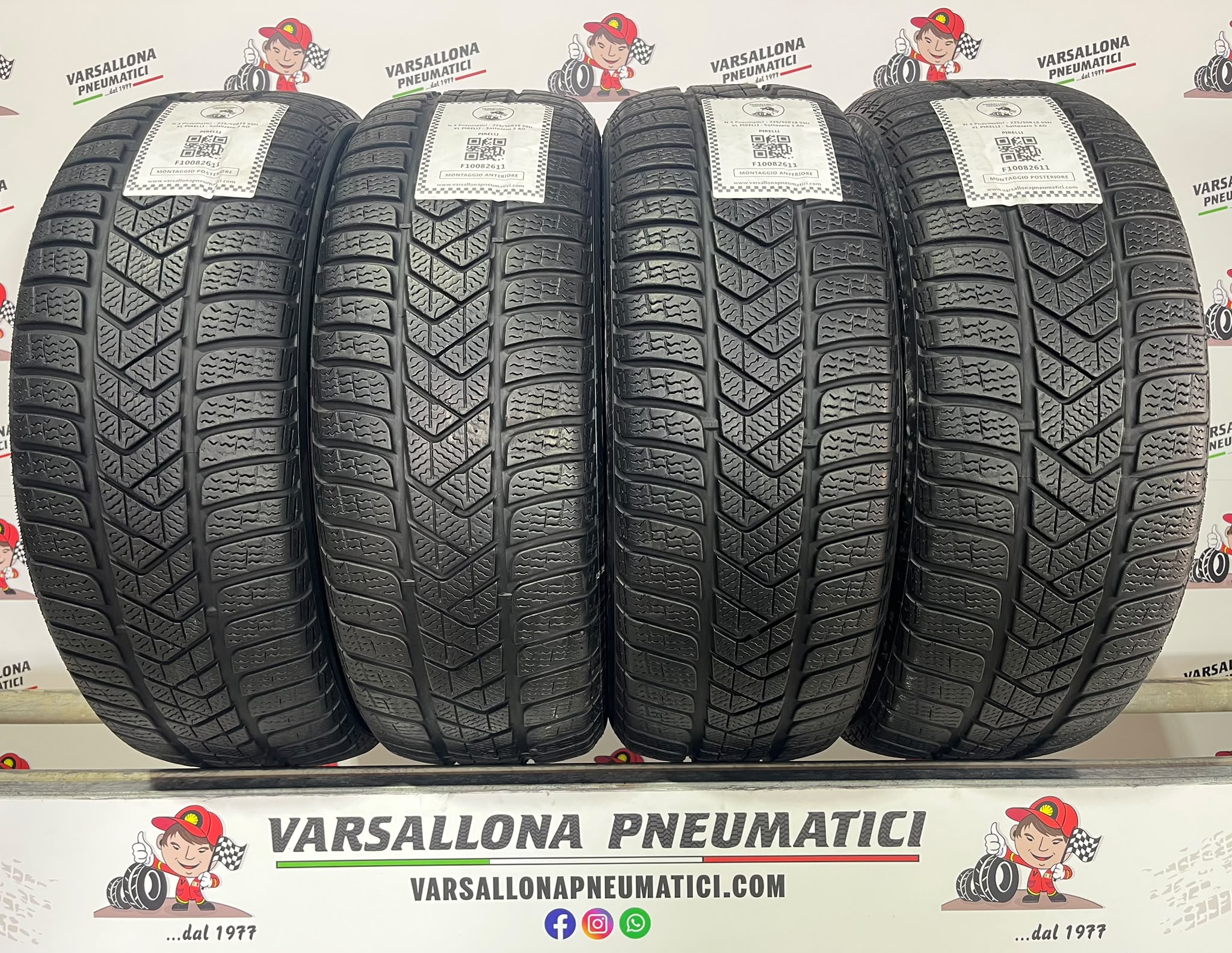 N.4 Pneumatici - 225/50R18 99H XL PIRELLI - Sottozero 3 AO