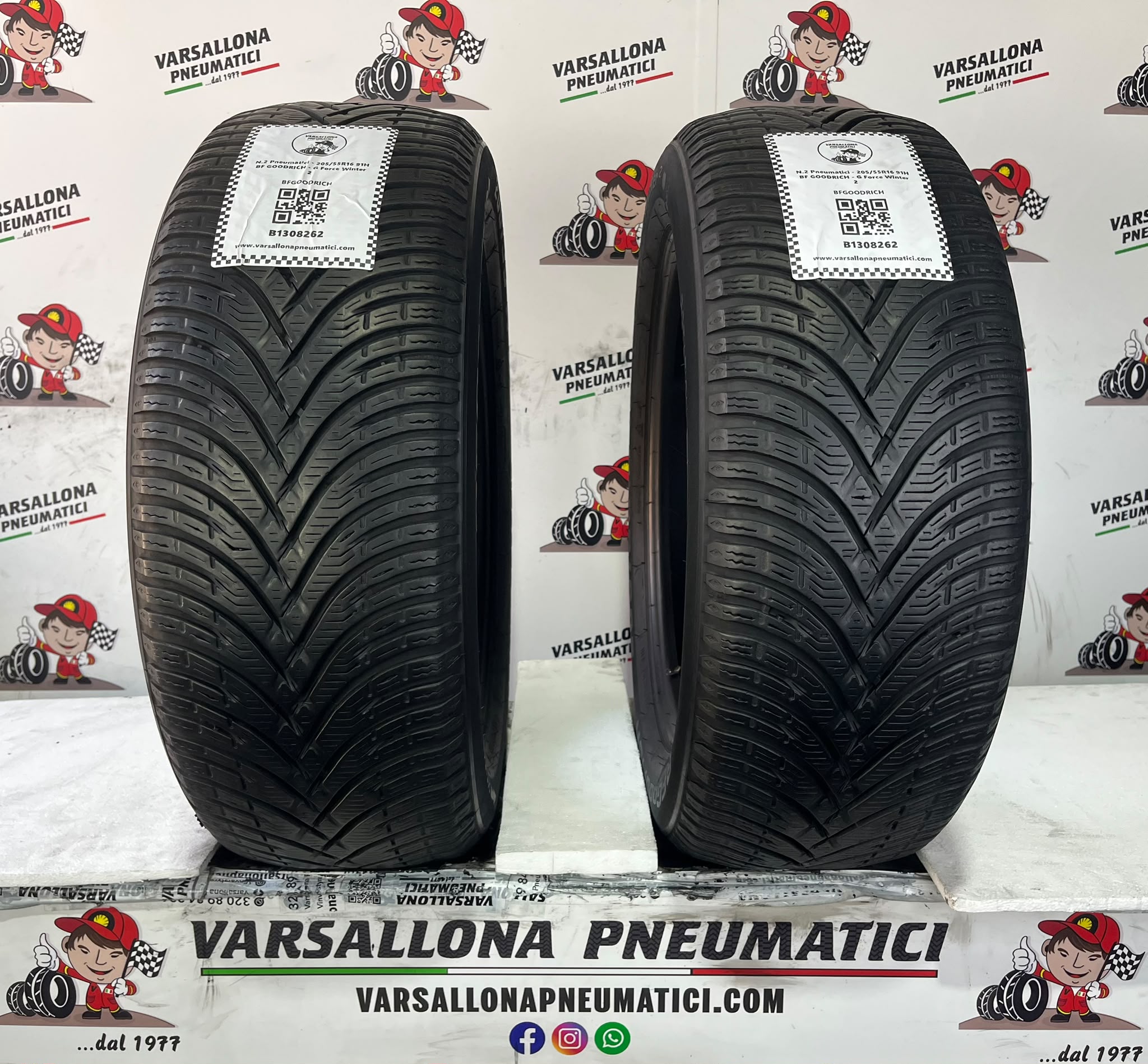 N.2 Pneumatici - 205/55R16 91H BF GOODRICH - G Force Winter 2