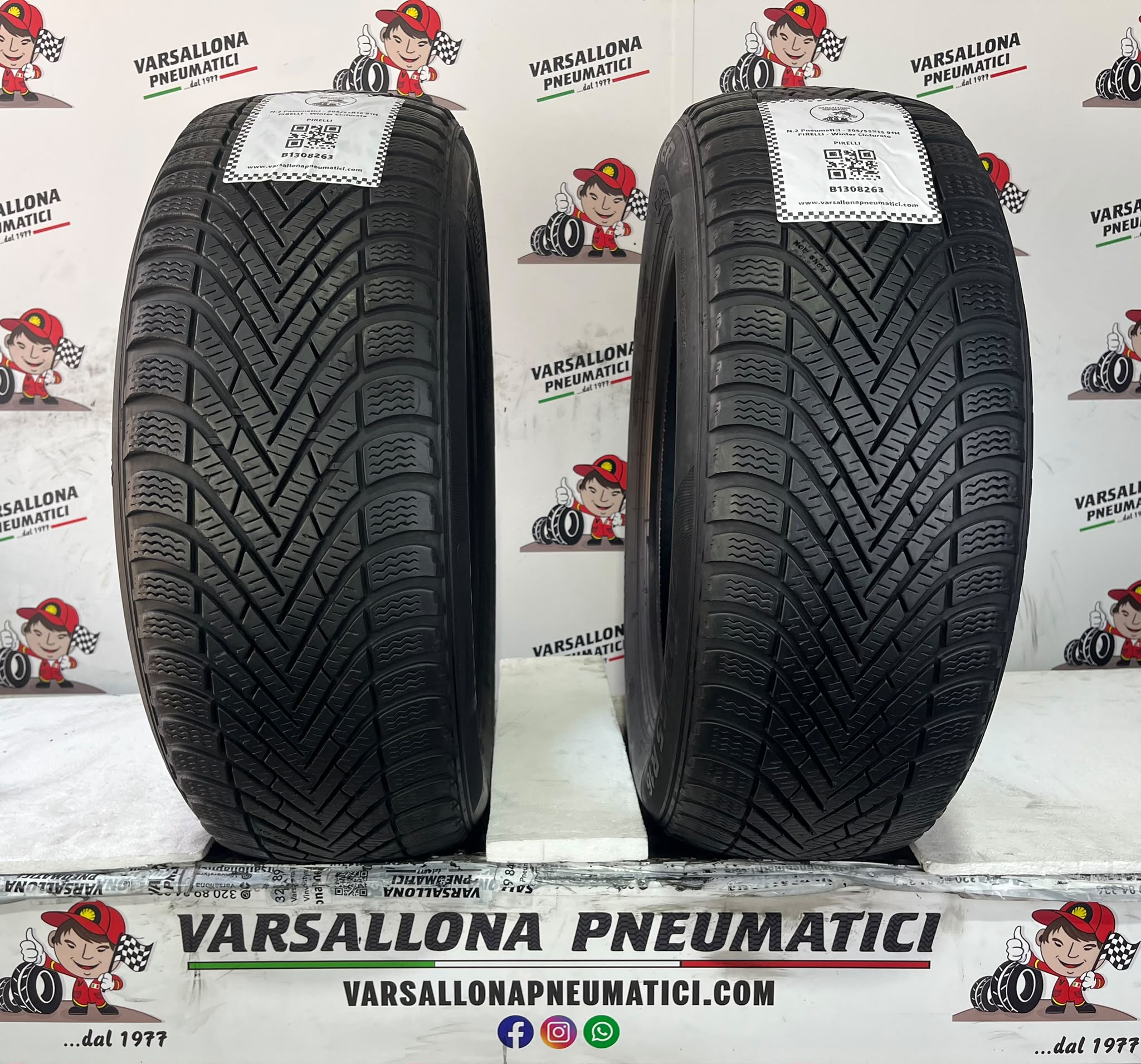 N.2 Pneumatici - 205/55R16 91H PIRELLI - Winter Cinturato