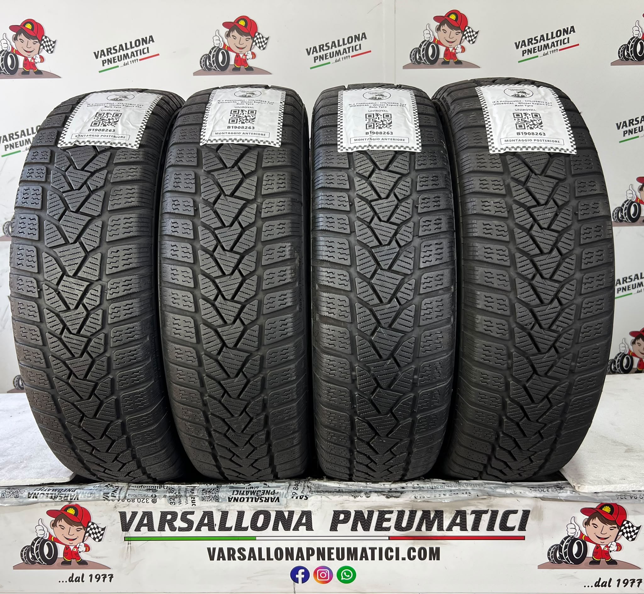 N.4 Pneumatici - 175/65R15 84T UNIROYAL - Winter Expert