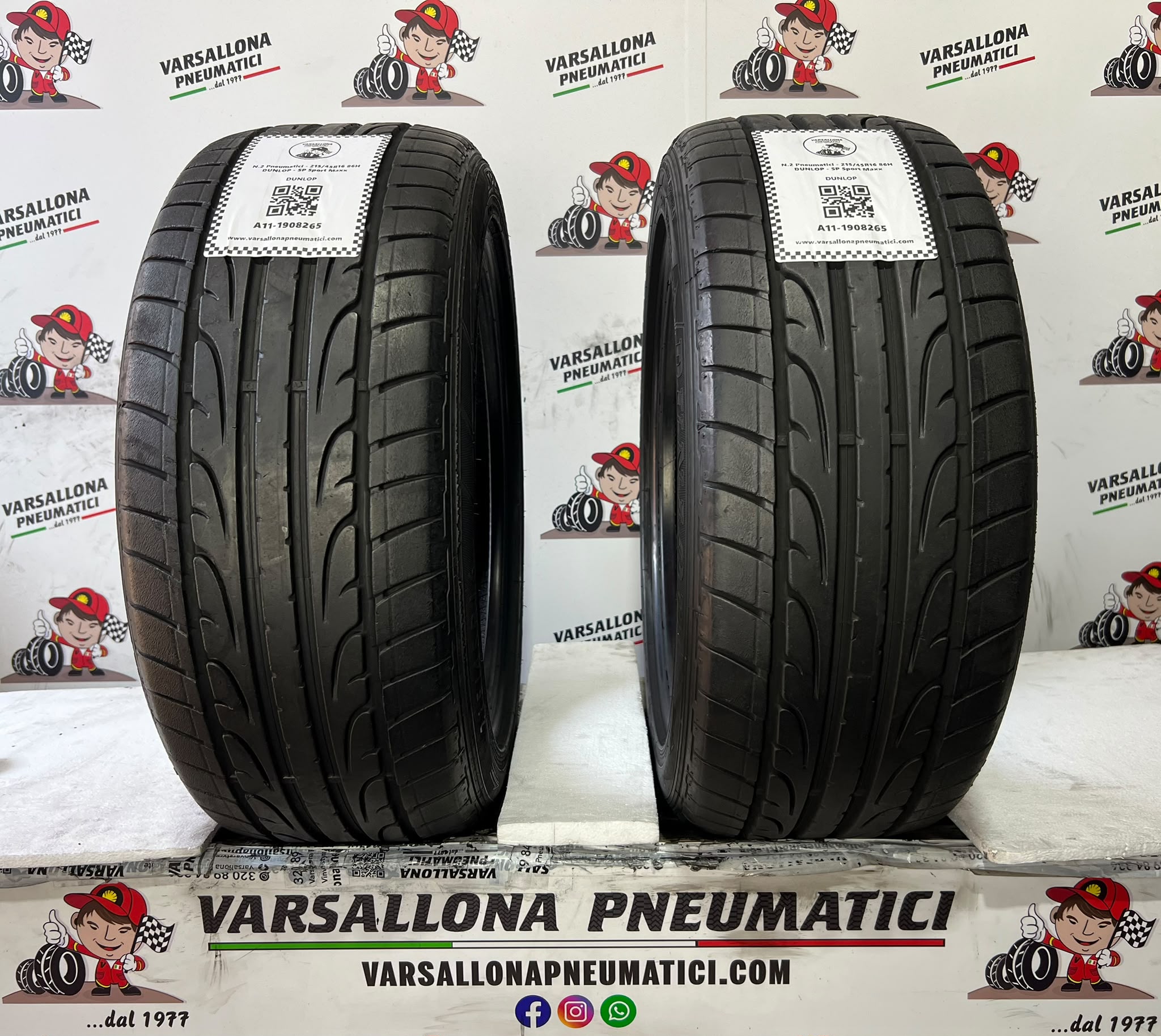 N.2 Pneumatici - 215/45R16 86H DUNLOP - SP Sport Maxx