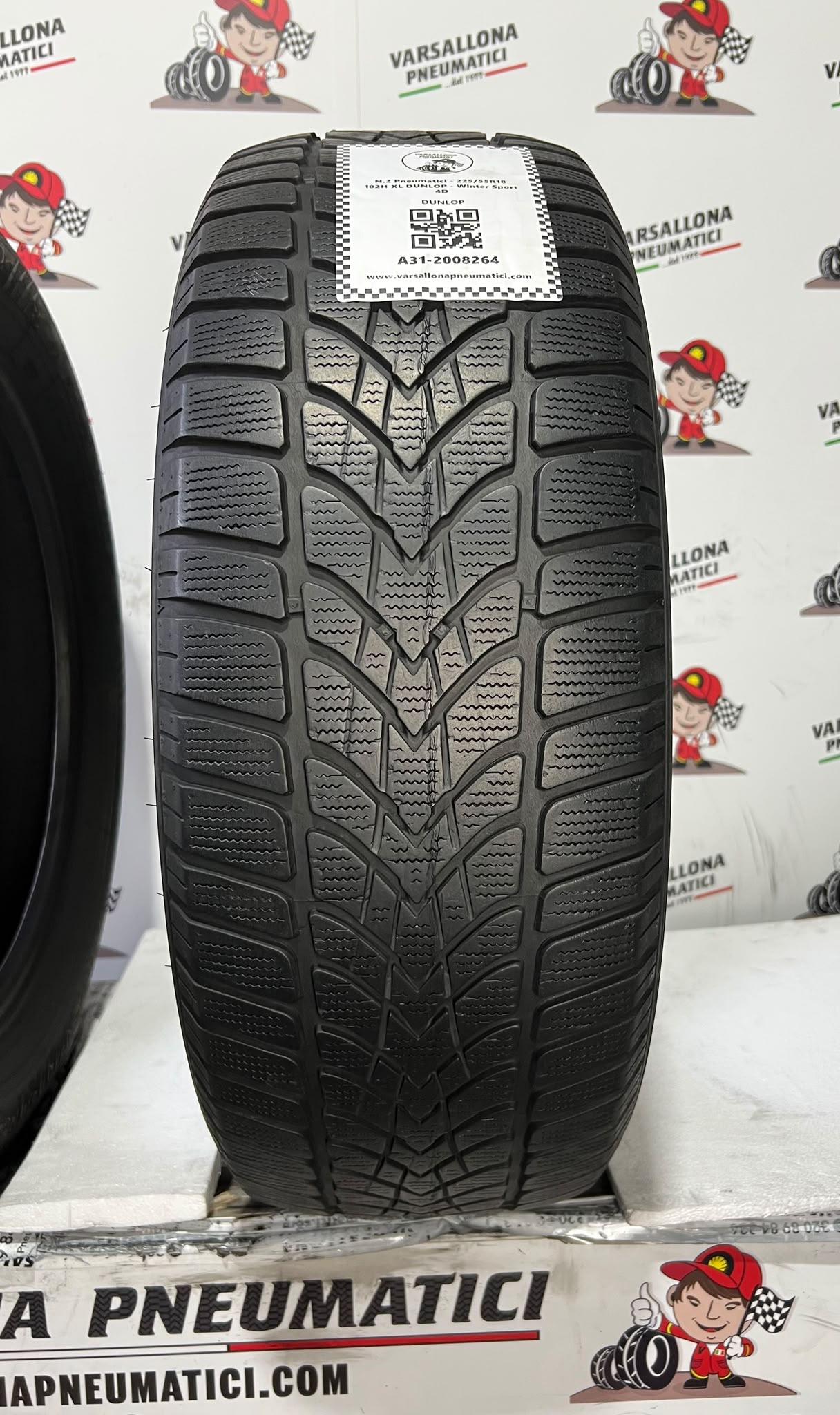 N.2 Pneumatici - 225/55R18 102H XL DUNLOP - Winter Sport 4D - immagine 2