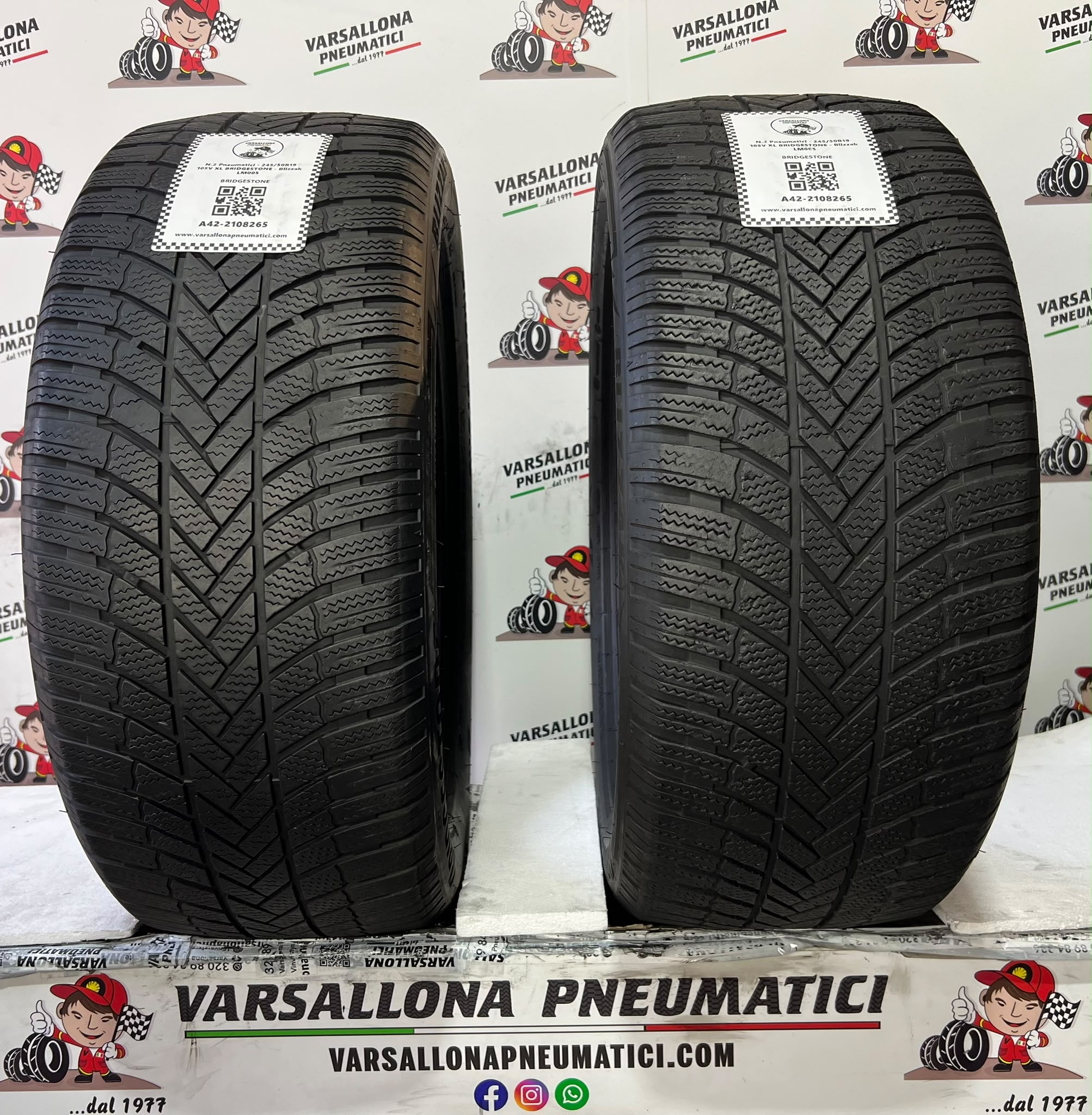 N.2 Pneumatici - 245/50R19 105V XL BRIDGESTONE - Blizzak LM005