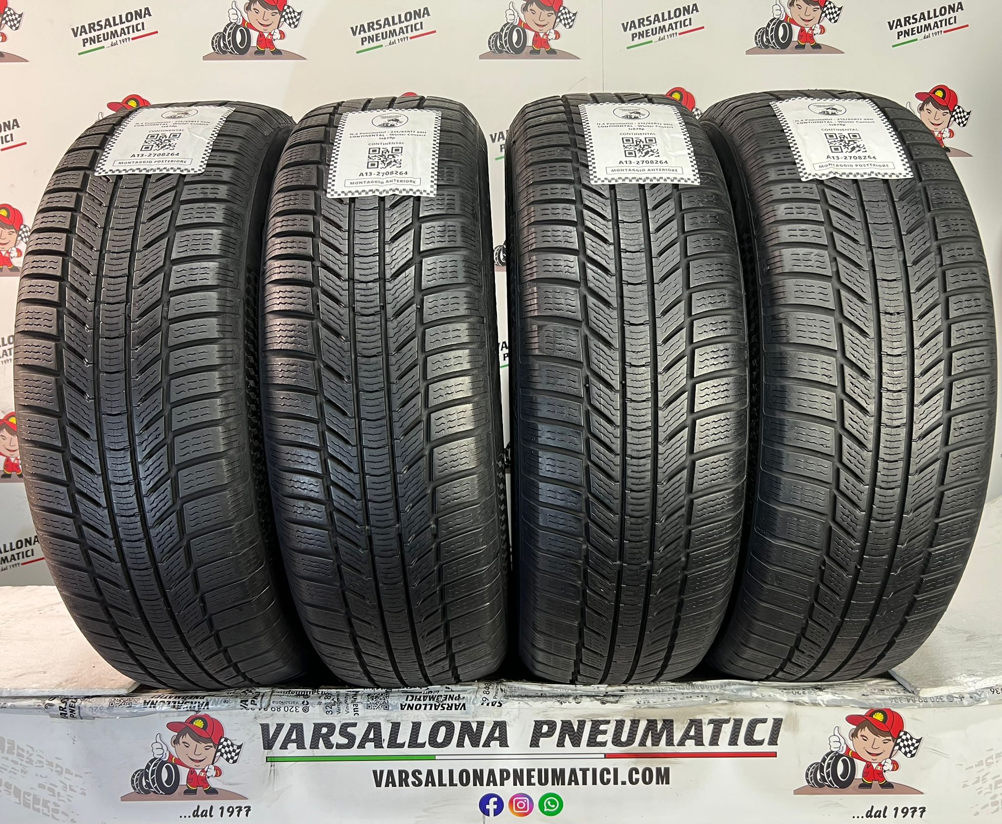N.4 Pneumatici - 215/65R17 99H CONTINENTAL - Winter Contact TS870p