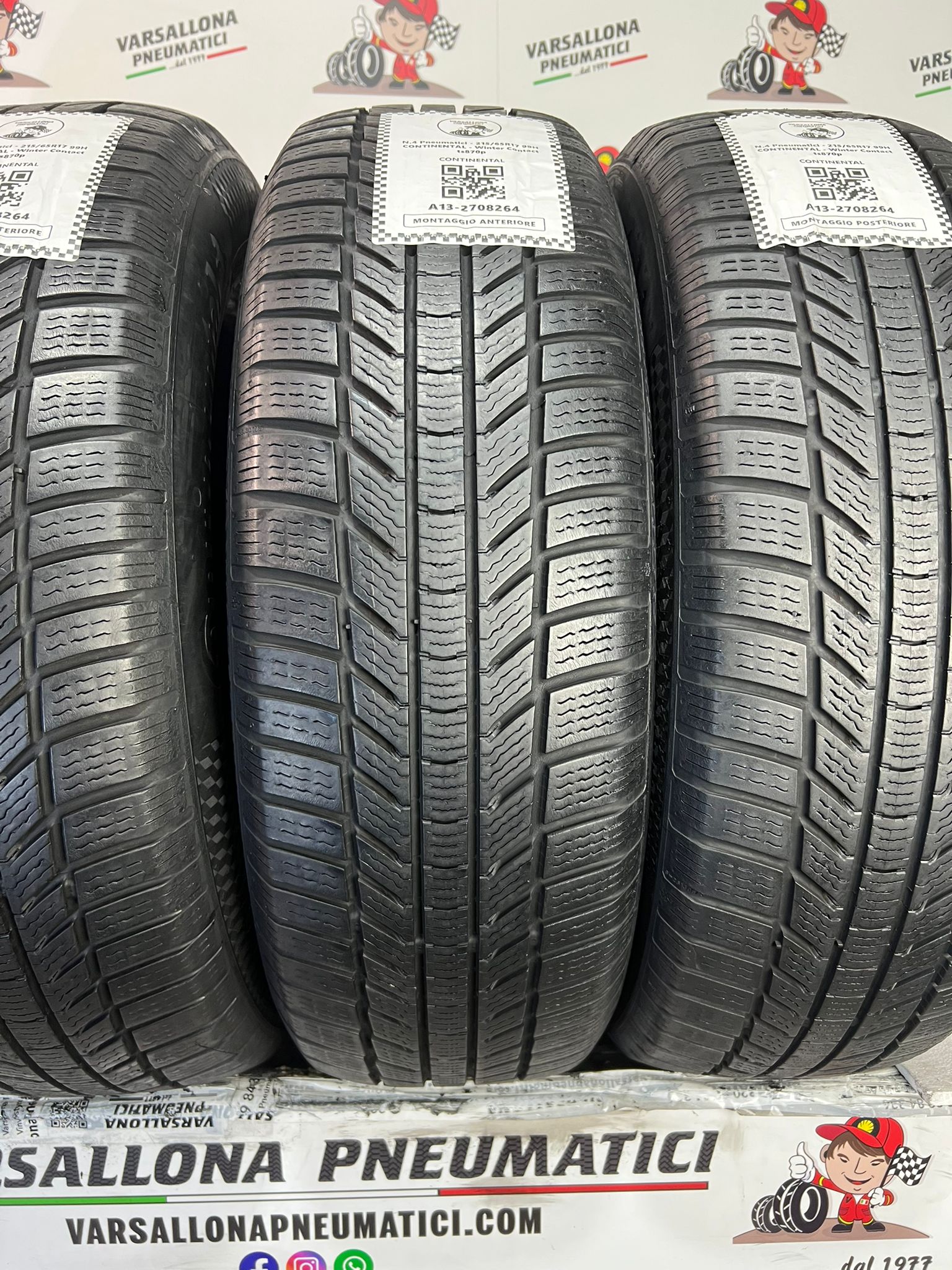 N.4 Pneumatici - 215/65R17 99H CONTINENTAL - Winter Contact TS870p - immagine 2