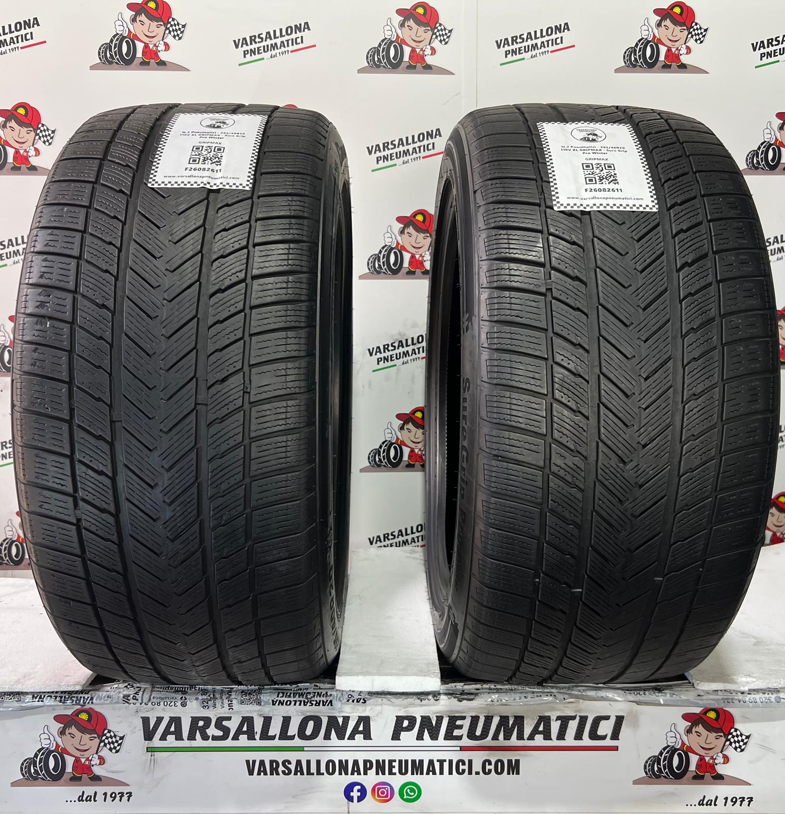 N.2 Pneumatici - 295/40R20 110V XL GRIPMAX - Sure Grip Pro Winter