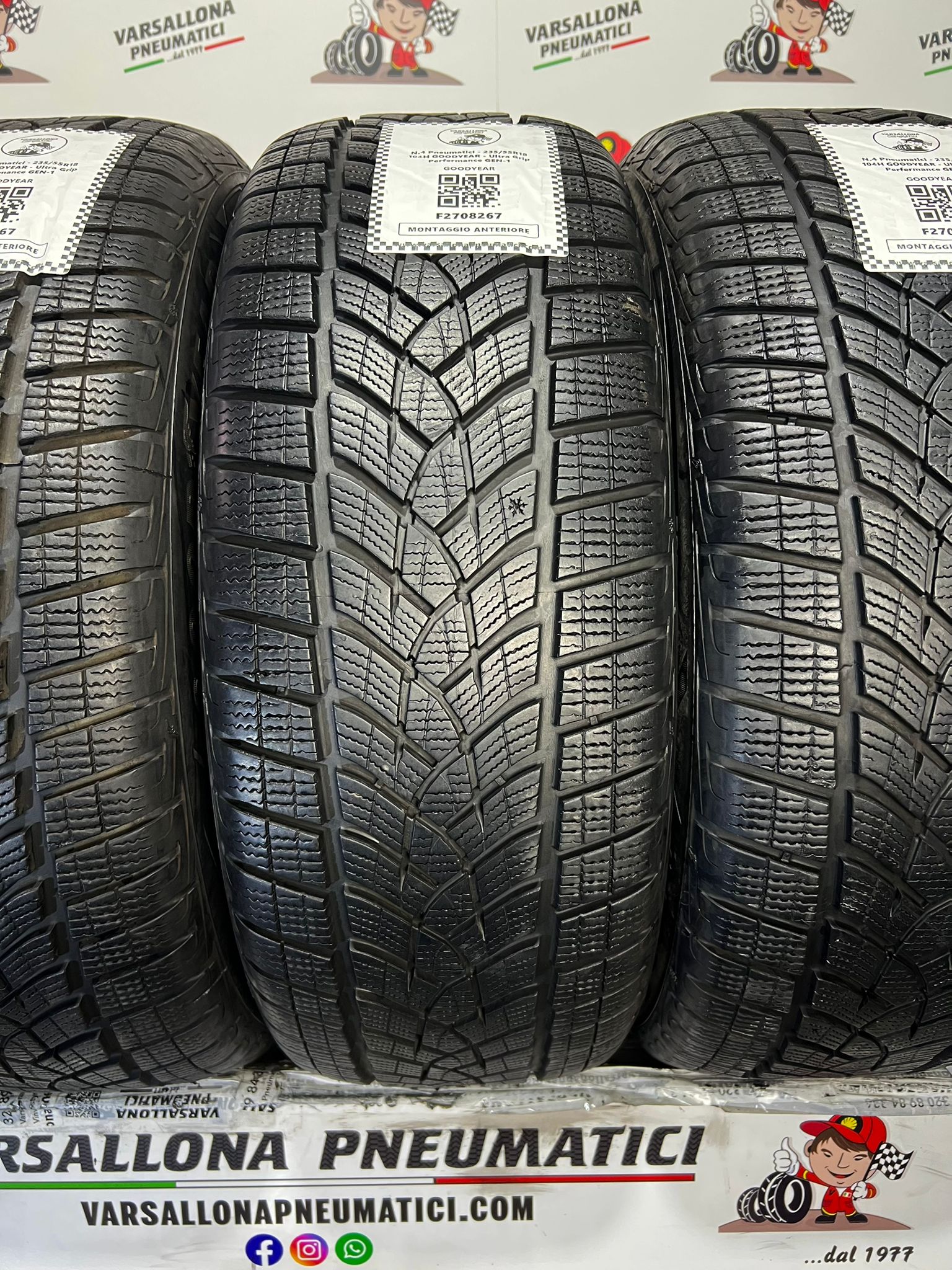 N.4 Pneumatici - 235/55R18 104H GOODYEAR - Ultra Grip Perfermance GEN-1 - immagine 2