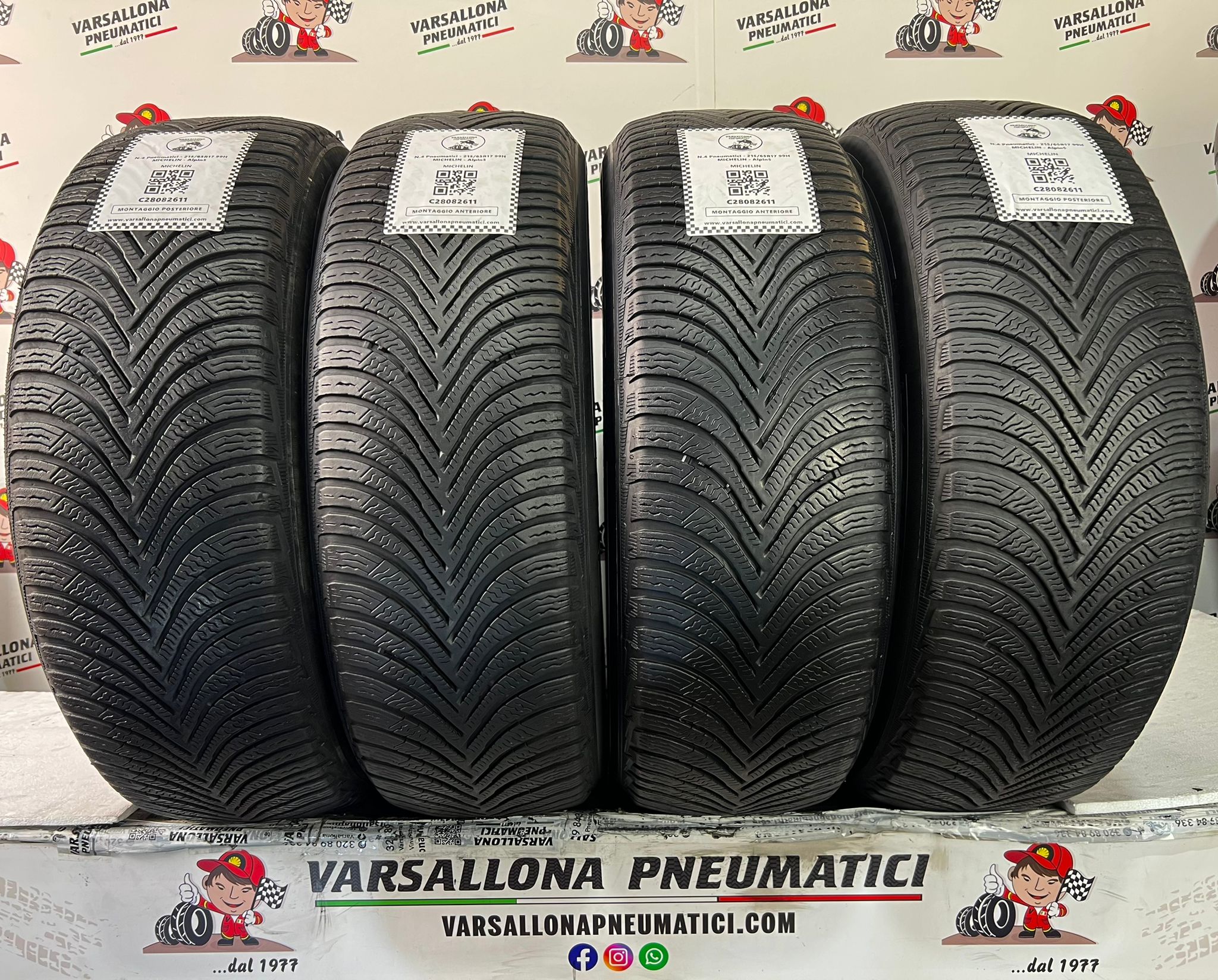 N.4 Pneumatici - 215/65R17 99H MICHELIN - Alpin 5