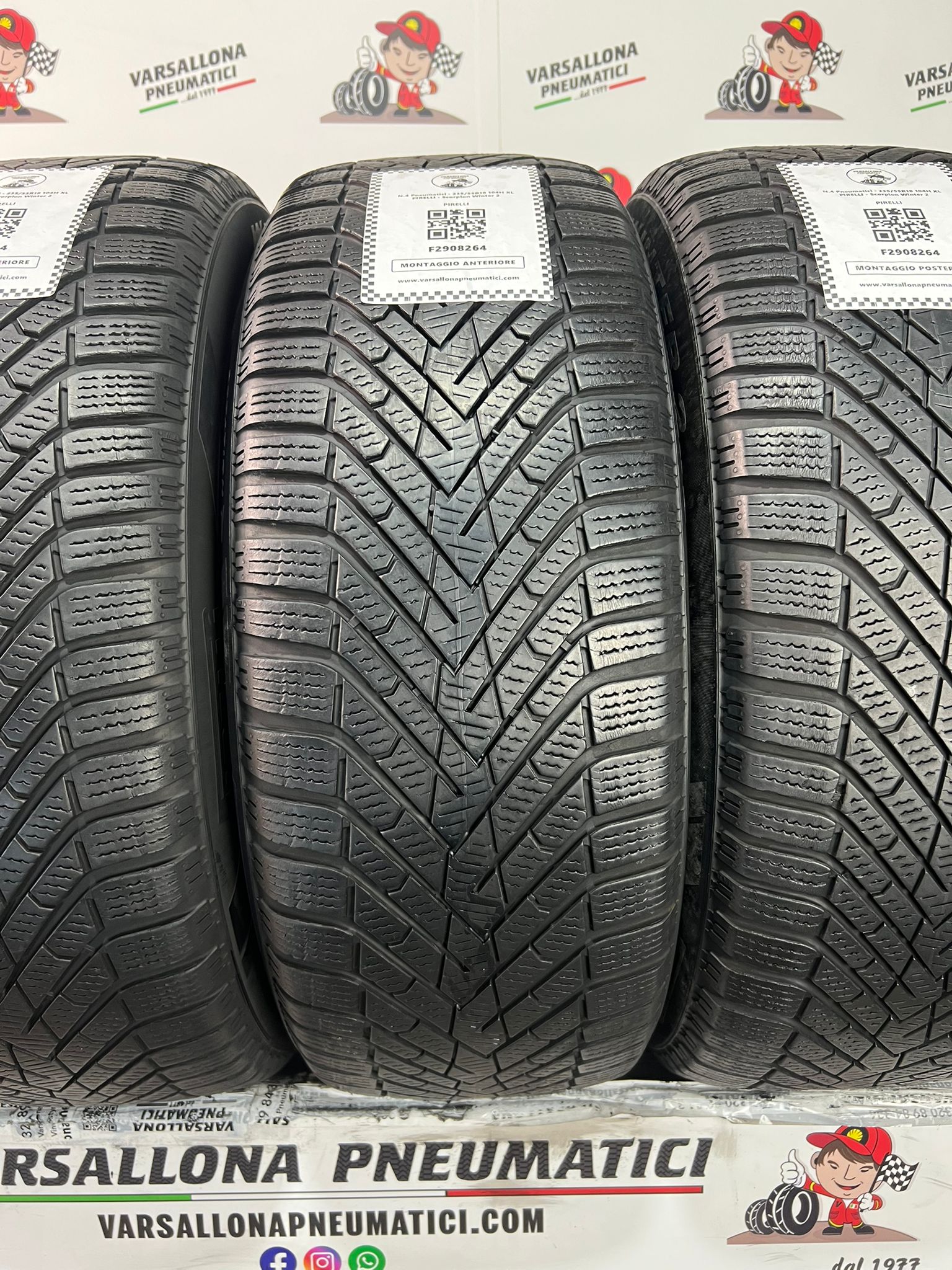N.4 Pneumatici - 235/55R18 104H XL PIRELLI - Scorpion Winter 2 - immagine 2