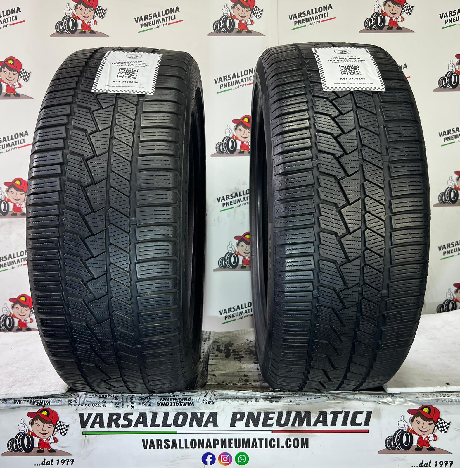 N.2 Pneumatici - 245/40R21 100V XL CONTINENTAL - Winter Contact TS 860s AO