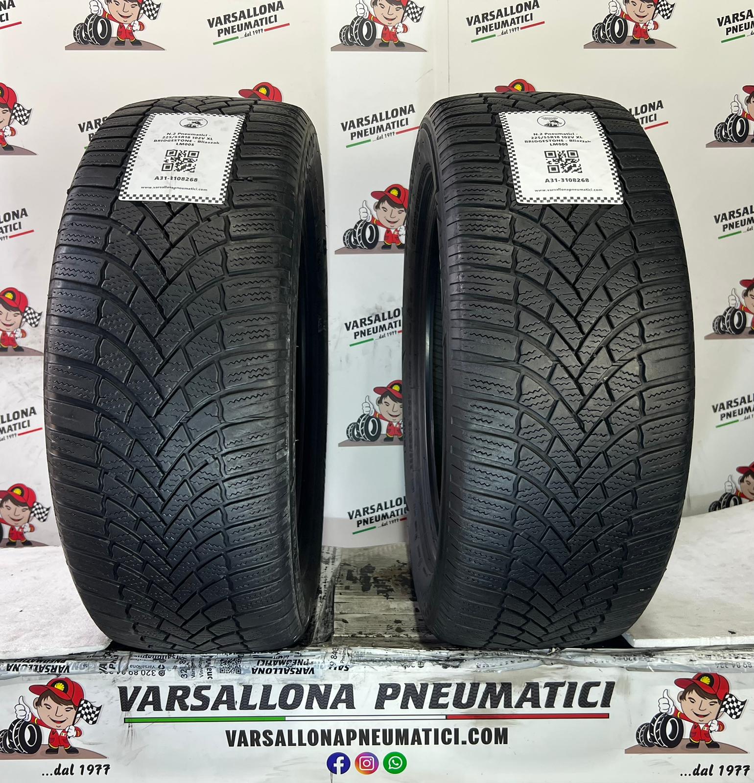 N.2 Pneumatici - 225/55R18 102V XL BRIDGESTONE - Blizzak LM005
