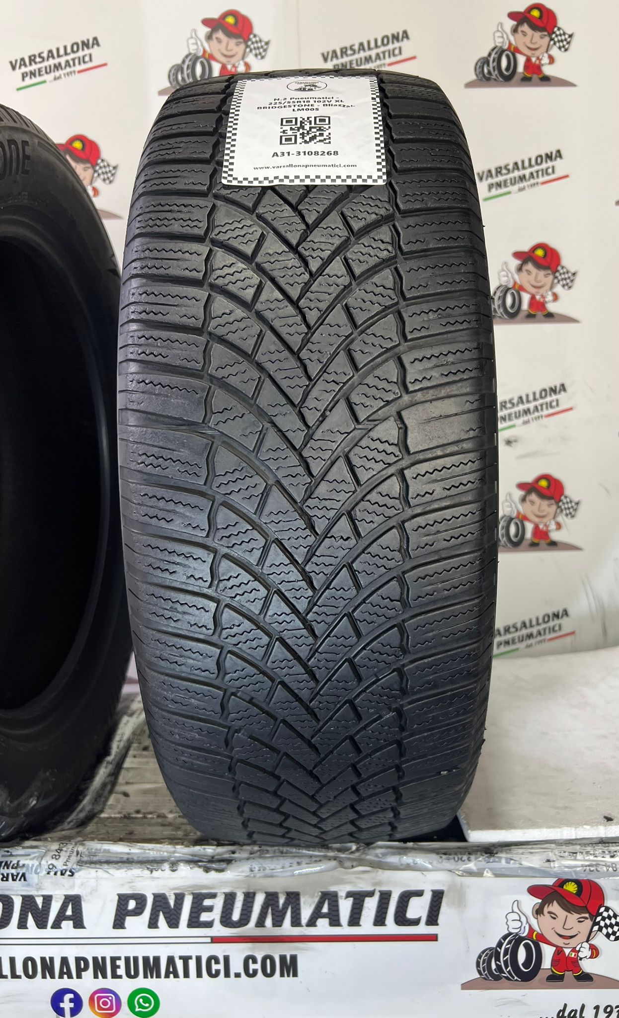 N.2 Pneumatici - 225/55R18 102V XL BRIDGESTONE - Blizzak LM005 - immagine 2