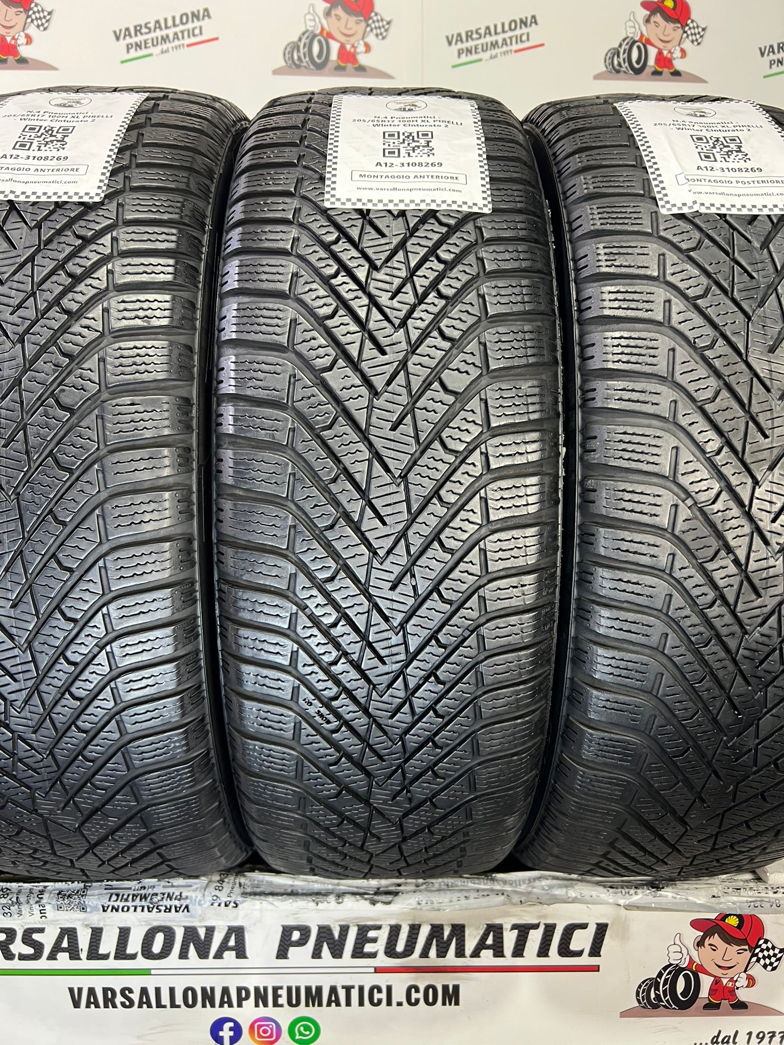 N.4 Pneumatici - 205/65R17 100H XL PIRELLI - Winter Cinturato 2 - immagine 2
