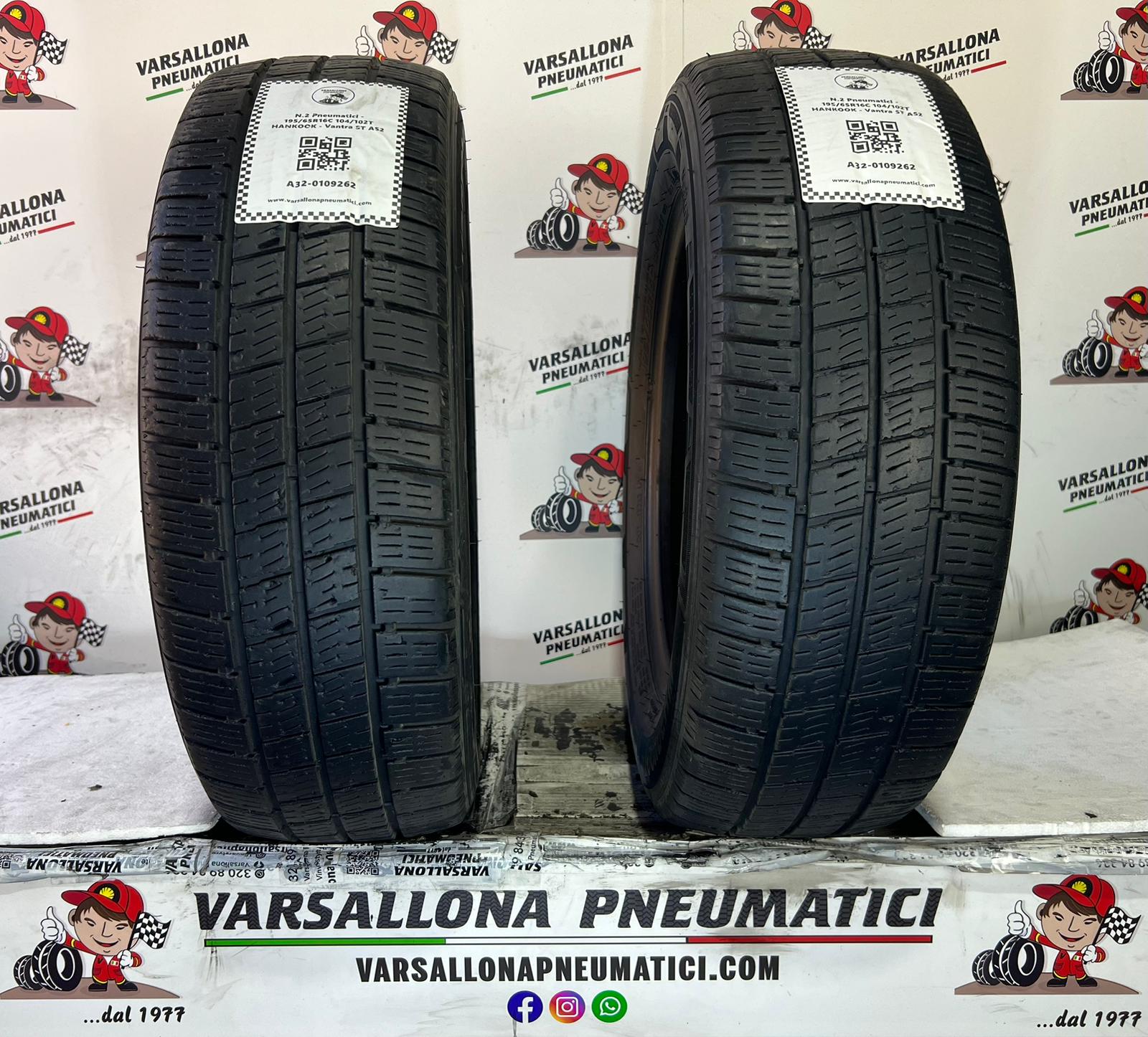 N.2 Pneumatici - 195/65R16C 104/102T HANKOOK - Vantra ST AS2