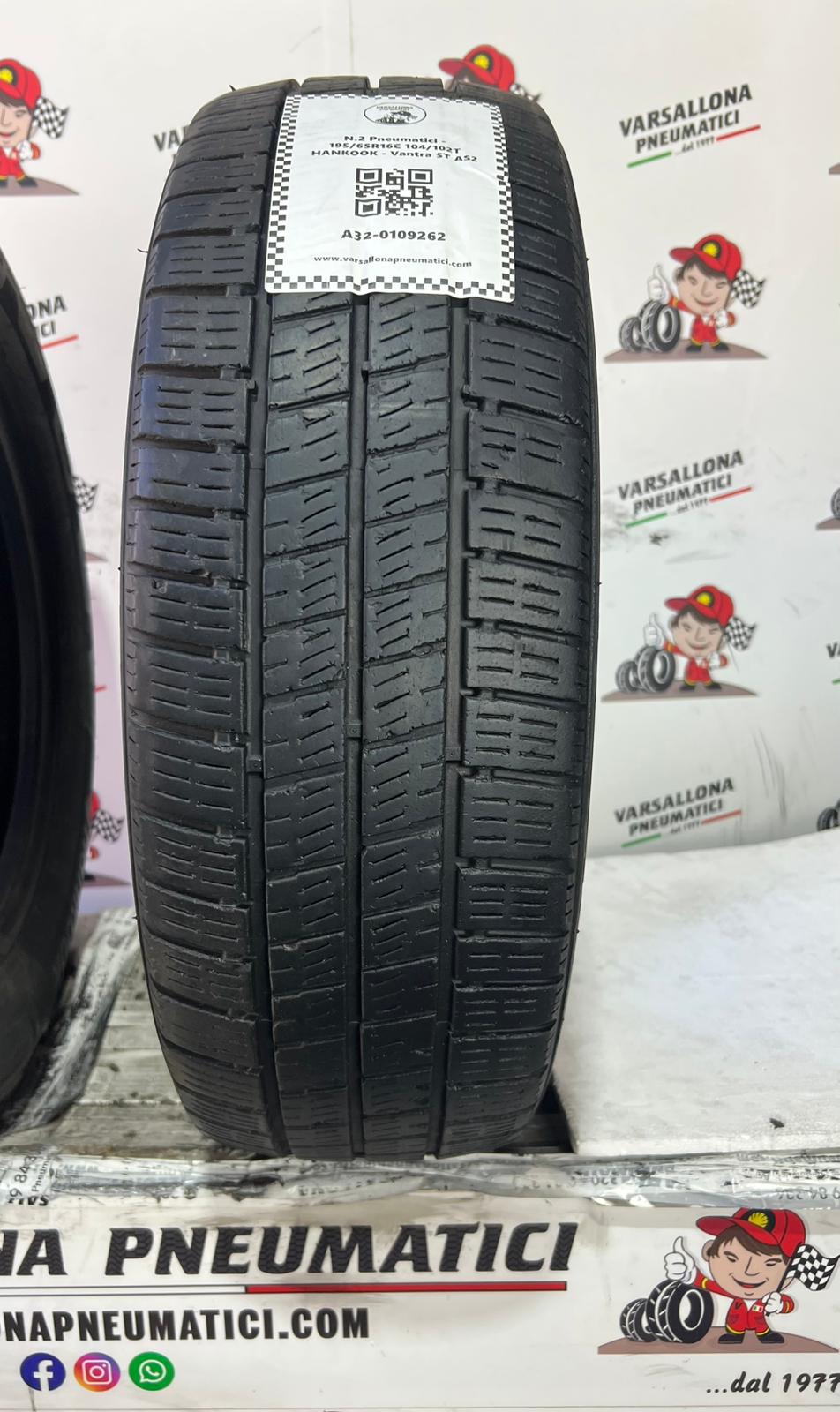 N.2 Pneumatici - 195/65R16C 104/102T HANKOOK - Vantra ST AS2 - immagine 2