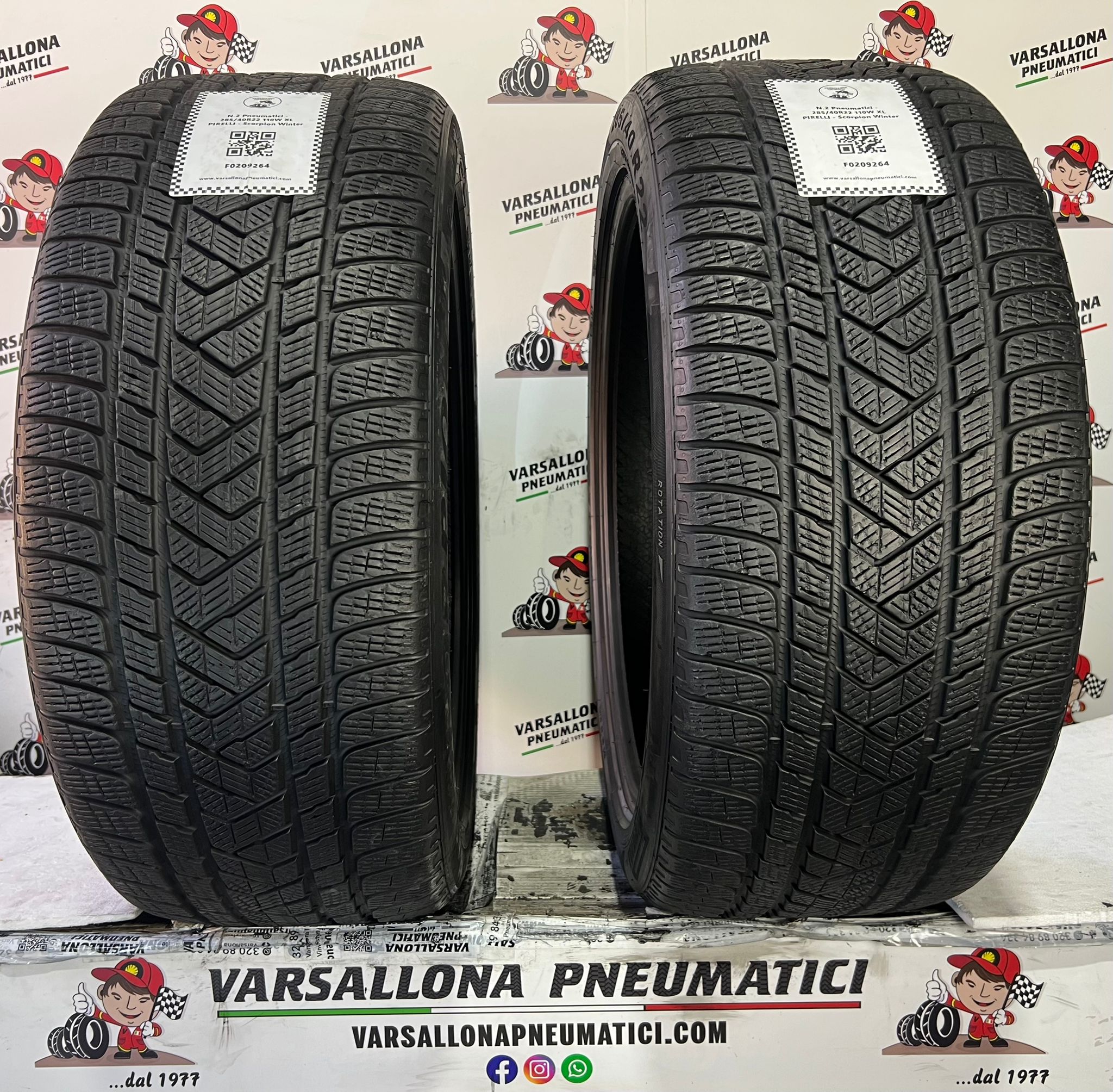 N.2 Pneumatici - 285/40R22 110W XL PIRELLI - Scorpion Winter