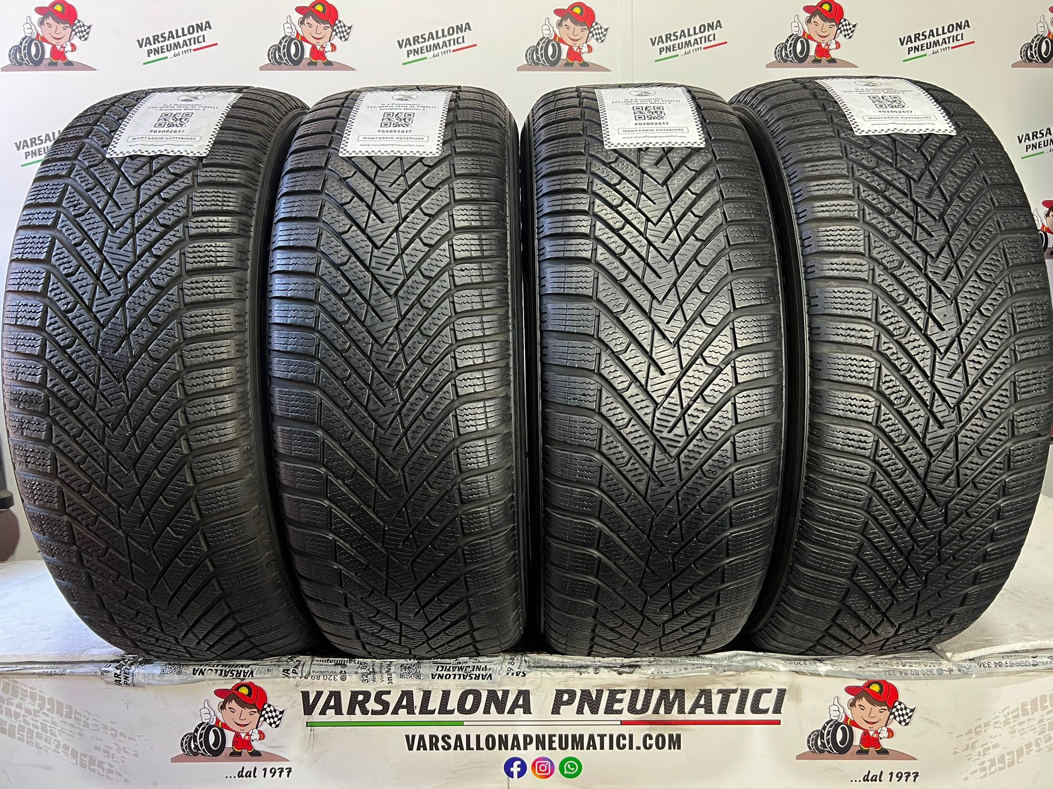 N.4 Pneumatici - 235/60R18 107H XL PIRELLI - Scorpion Winter 2
