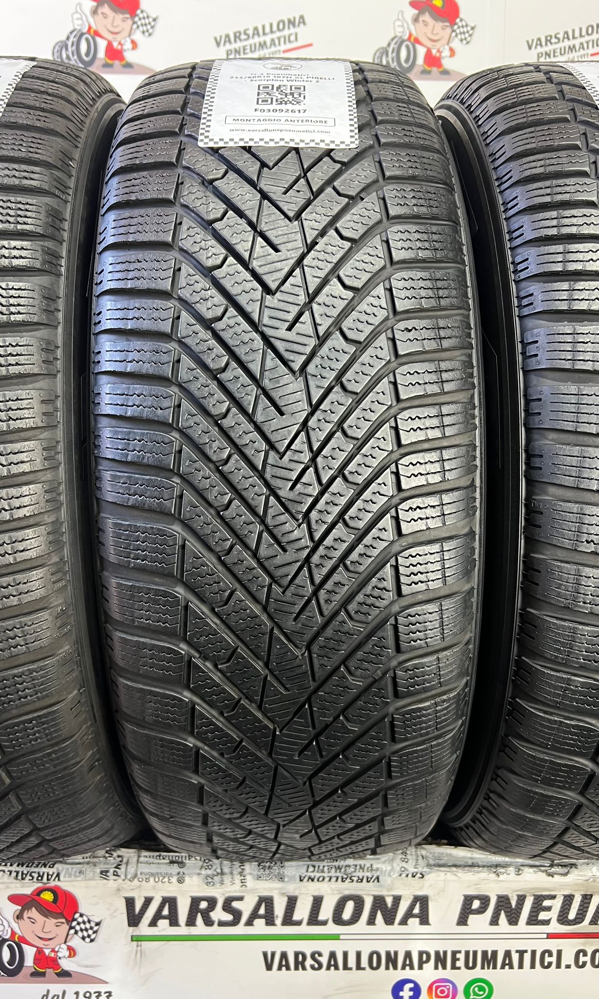 N.4 Pneumatici - 235/60R18 107H XL PIRELLI - Scorpion Winter 2 - immagine 2