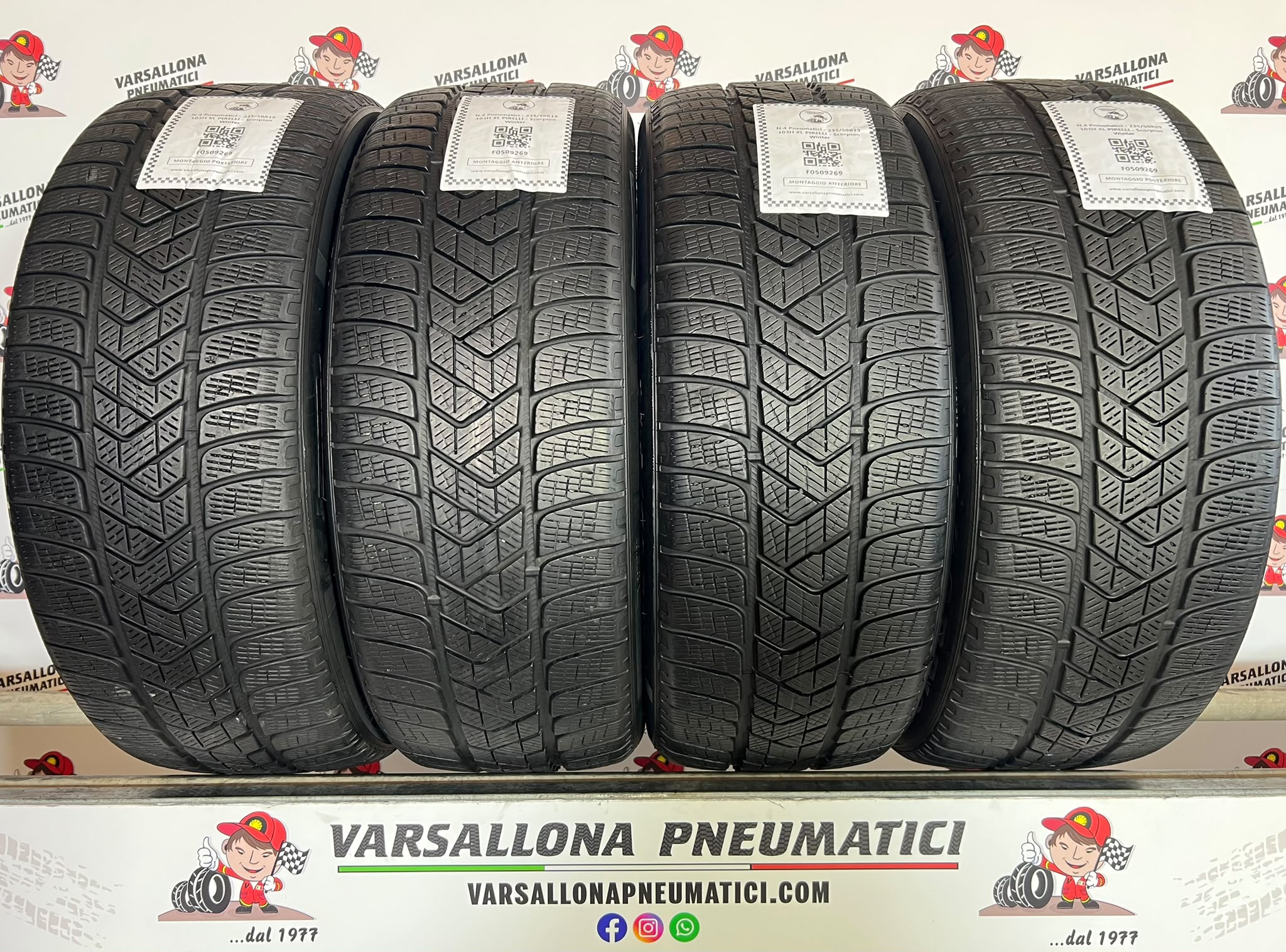N.4 Pneumatici - 235/50R19 103H XL PIRELLI - Scorpion Winter