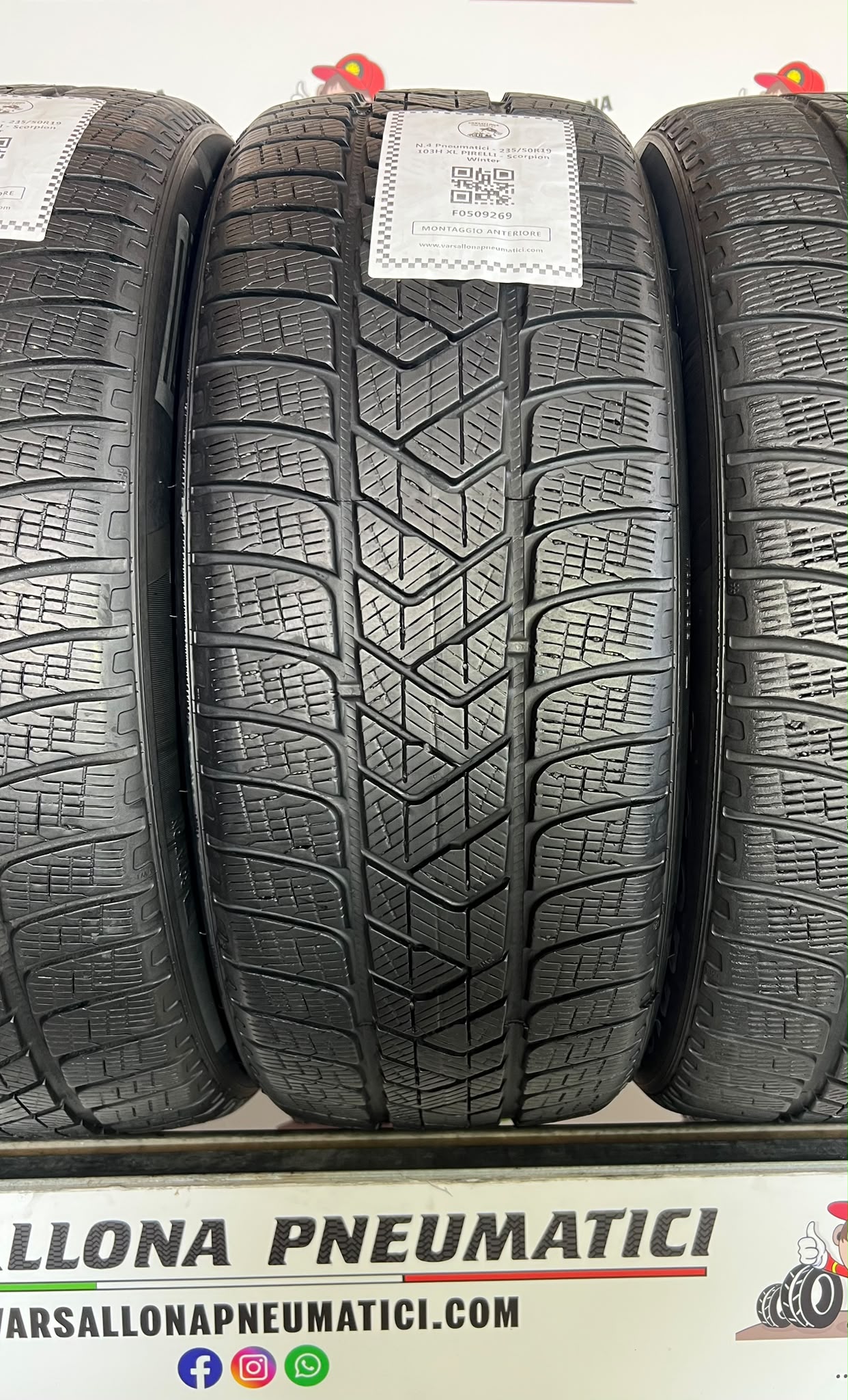 N.4 Pneumatici - 235/50R19 103H XL PIRELLI - Scorpion Winter - immagine 2