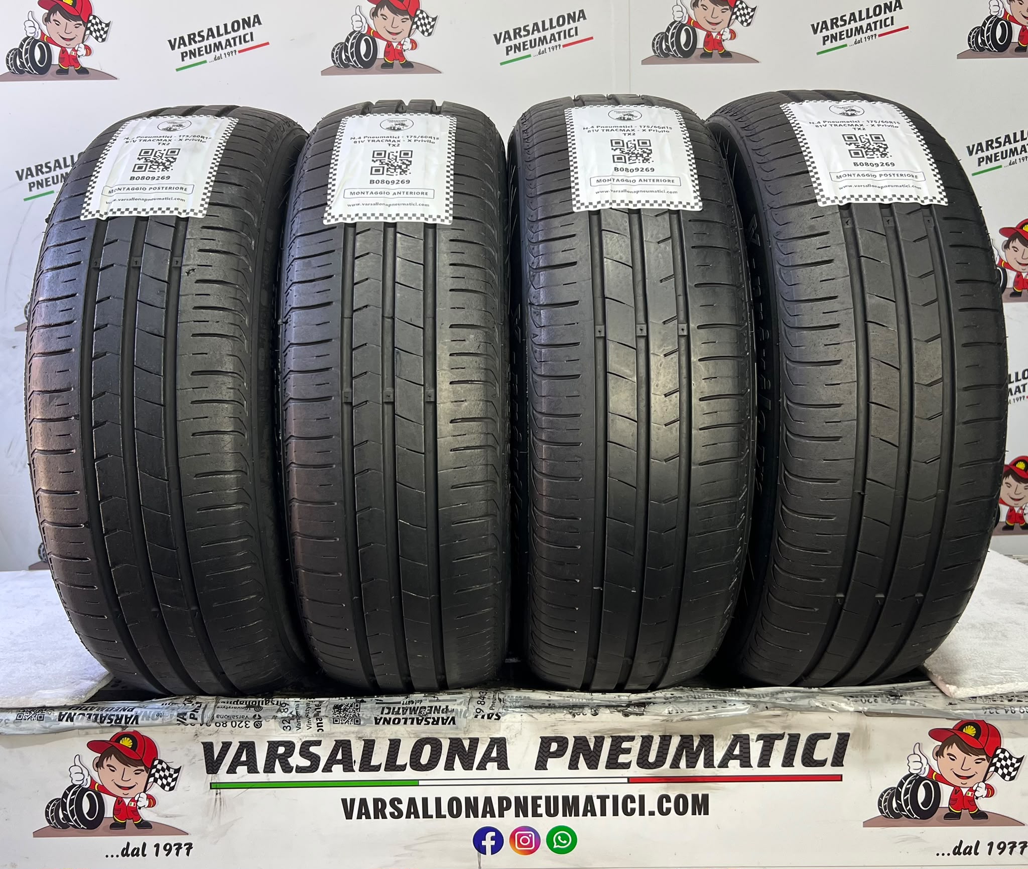 N.4 Pneumatici - 175/60R15 81V TRACMAX - X Privilo TX2