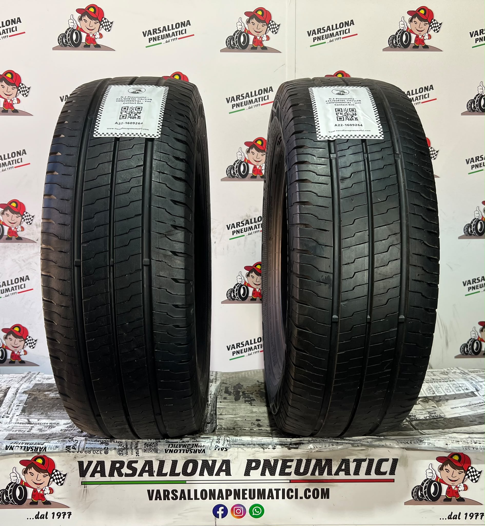 N.2 Pneumatici - 235/65R16C 115/113R CONTINENTAL - Van Contact Eco