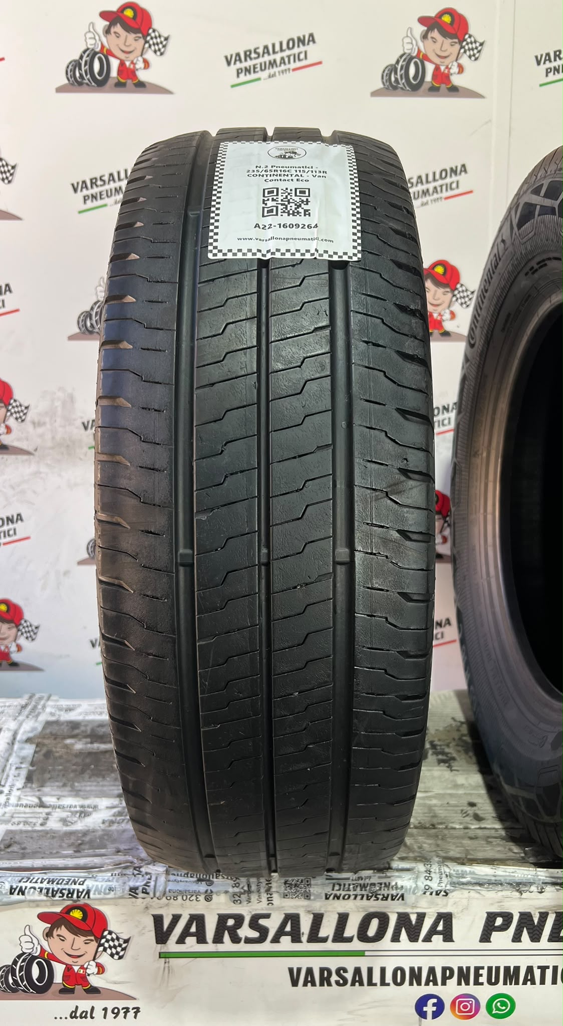 N.2 Pneumatici - 235/65R16C 115/113R CONTINENTAL - Van Contact Eco - immagine 2