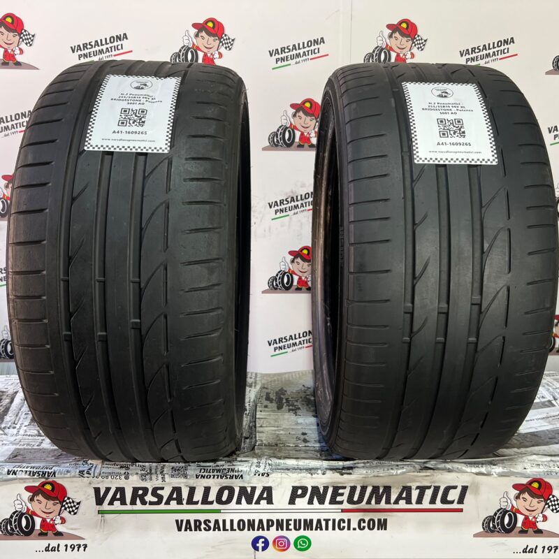 N.2 Pneumatici - 255/35R19 96Y XL BRIDGESTONE - Potenza S001 AO