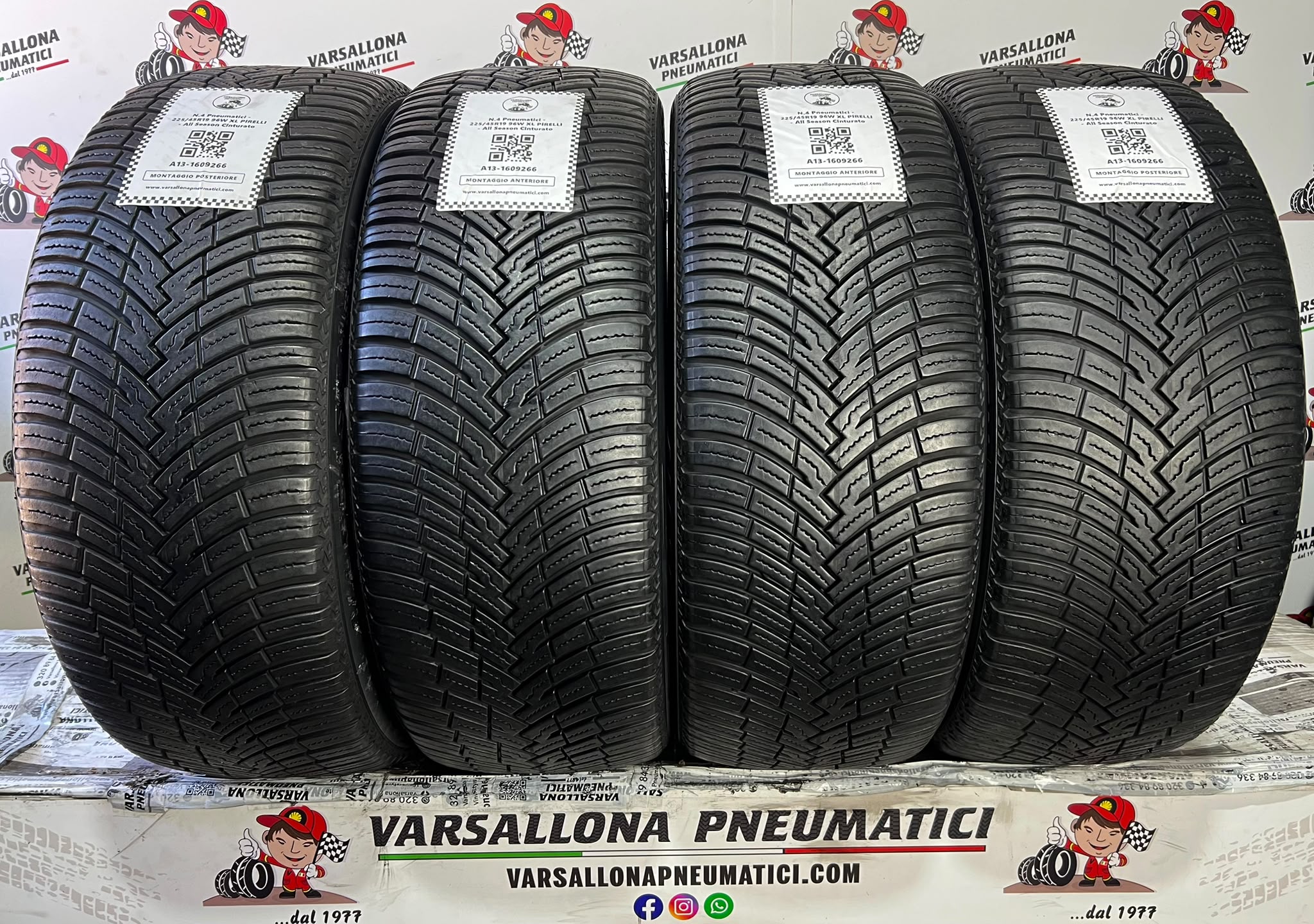 N.4 Pneumatici - 225/45R19 96W XL PIRELLI - All Season Cinturato