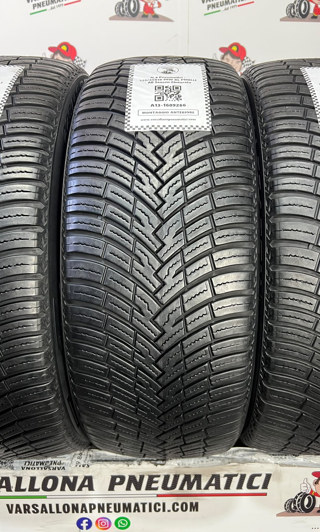 N.4 Pneumatici - 225/45R19 96W XL PIRELLI - All Season Cinturato - immagine 2
