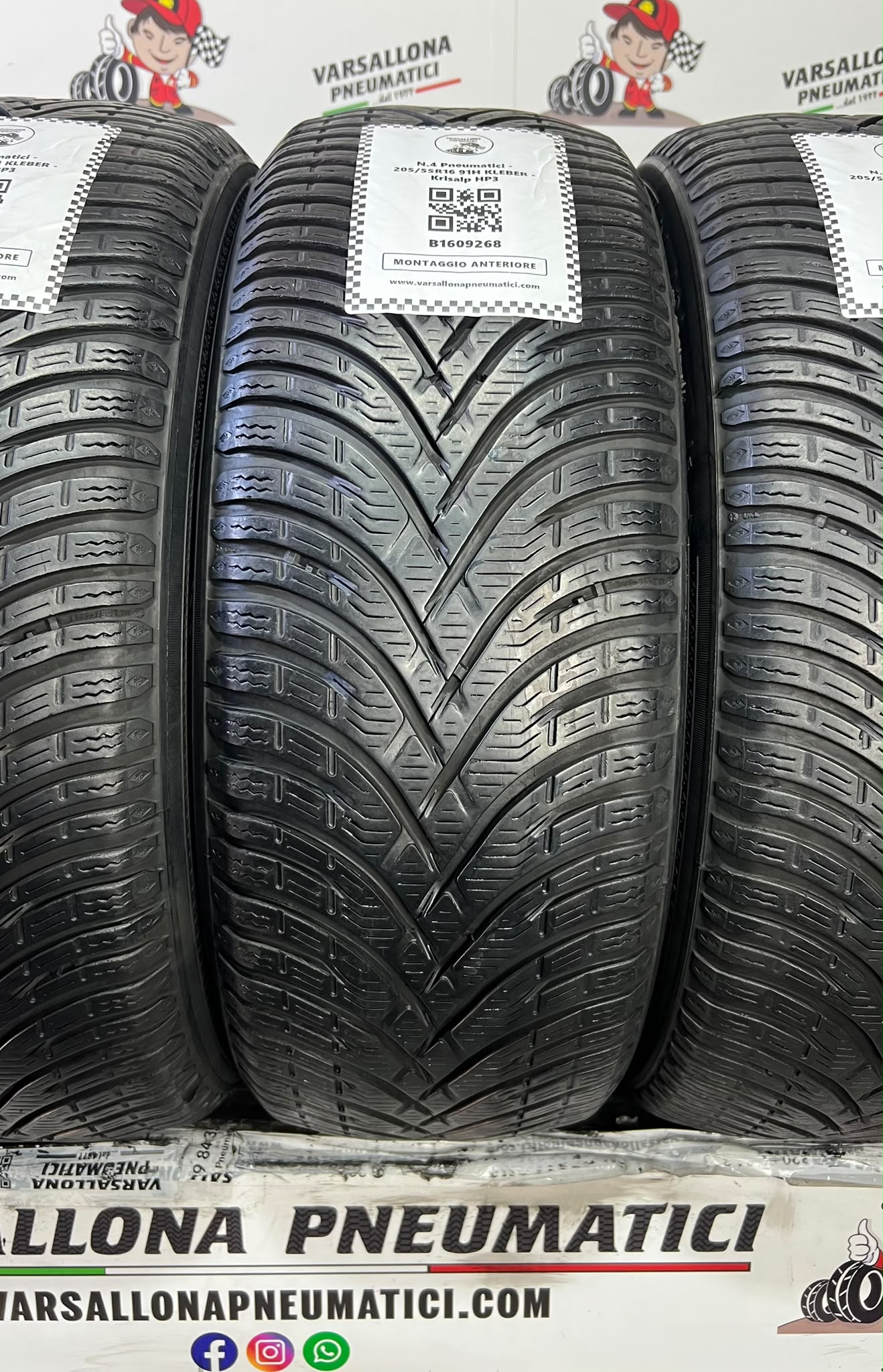 N.4 Pneumatici - 205/55R16 91H KLEBER - Krisalp HP3 - immagine 2