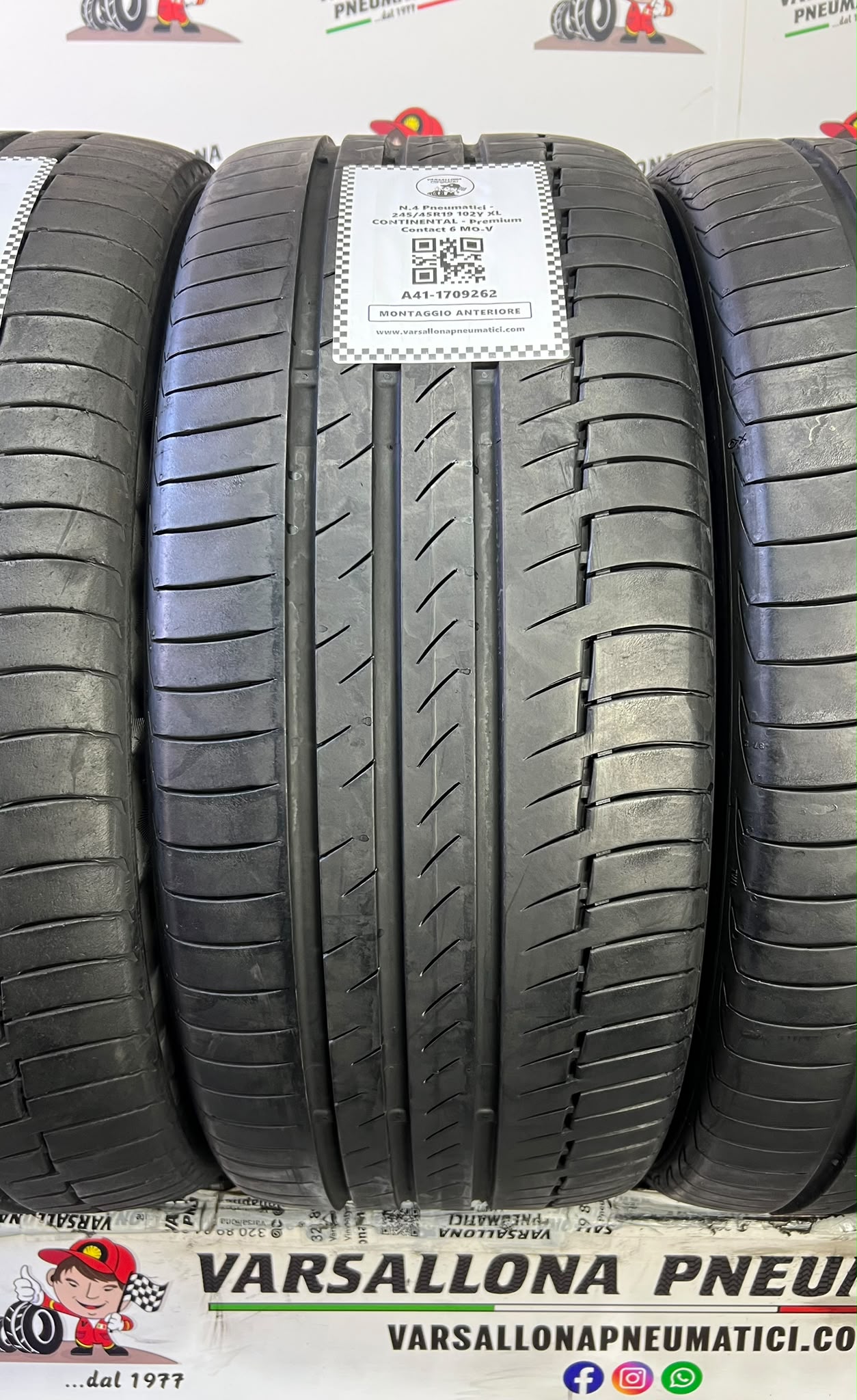 N.4 Pneumatici - 245/45R19 102Y XL CONTINENTAL - Premium Contact 6 MO - immagine 2