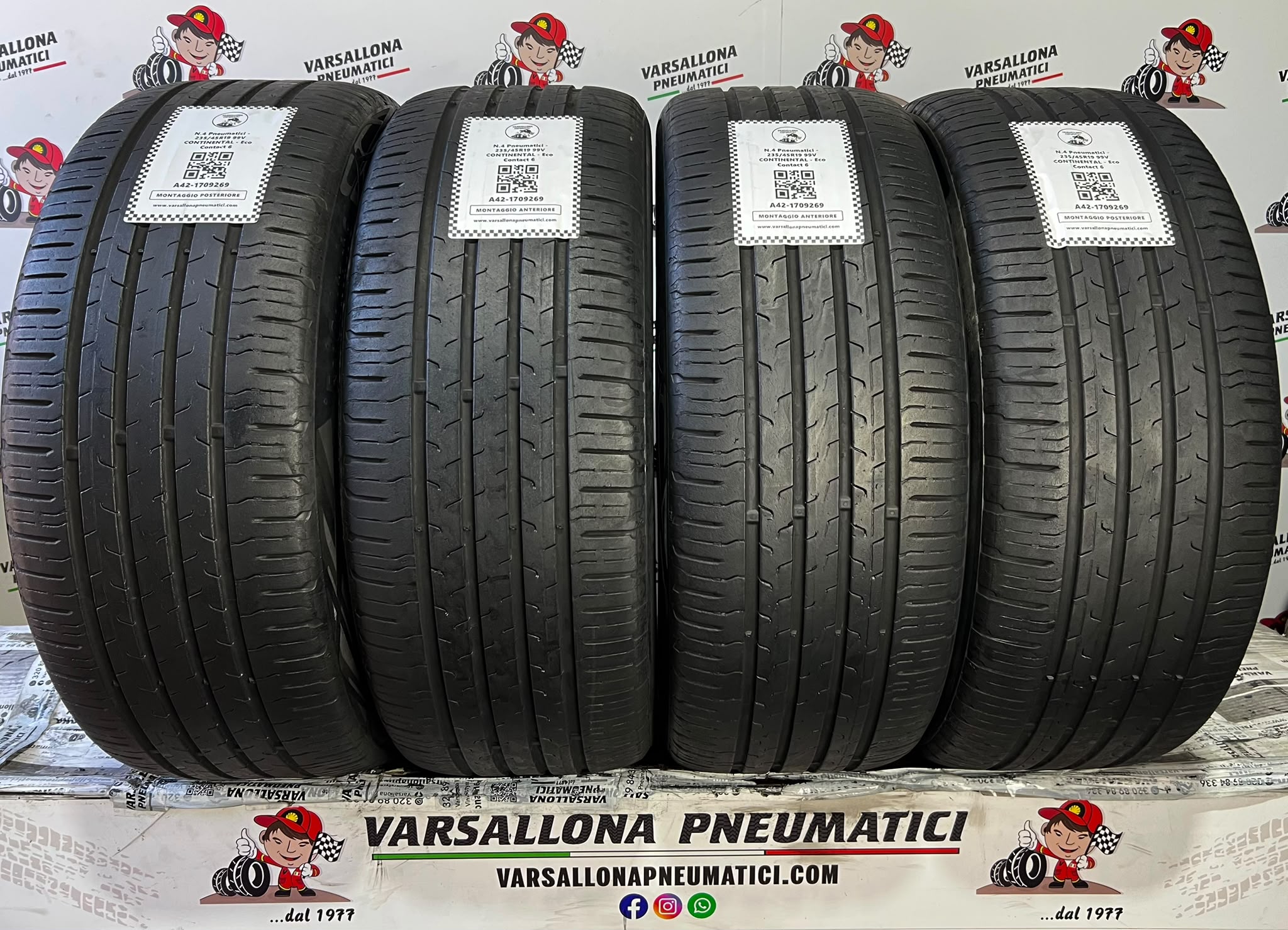 N.4 Pneumatici - 235/45R19 99V XL CONTINENTAL - Eco Contact 6