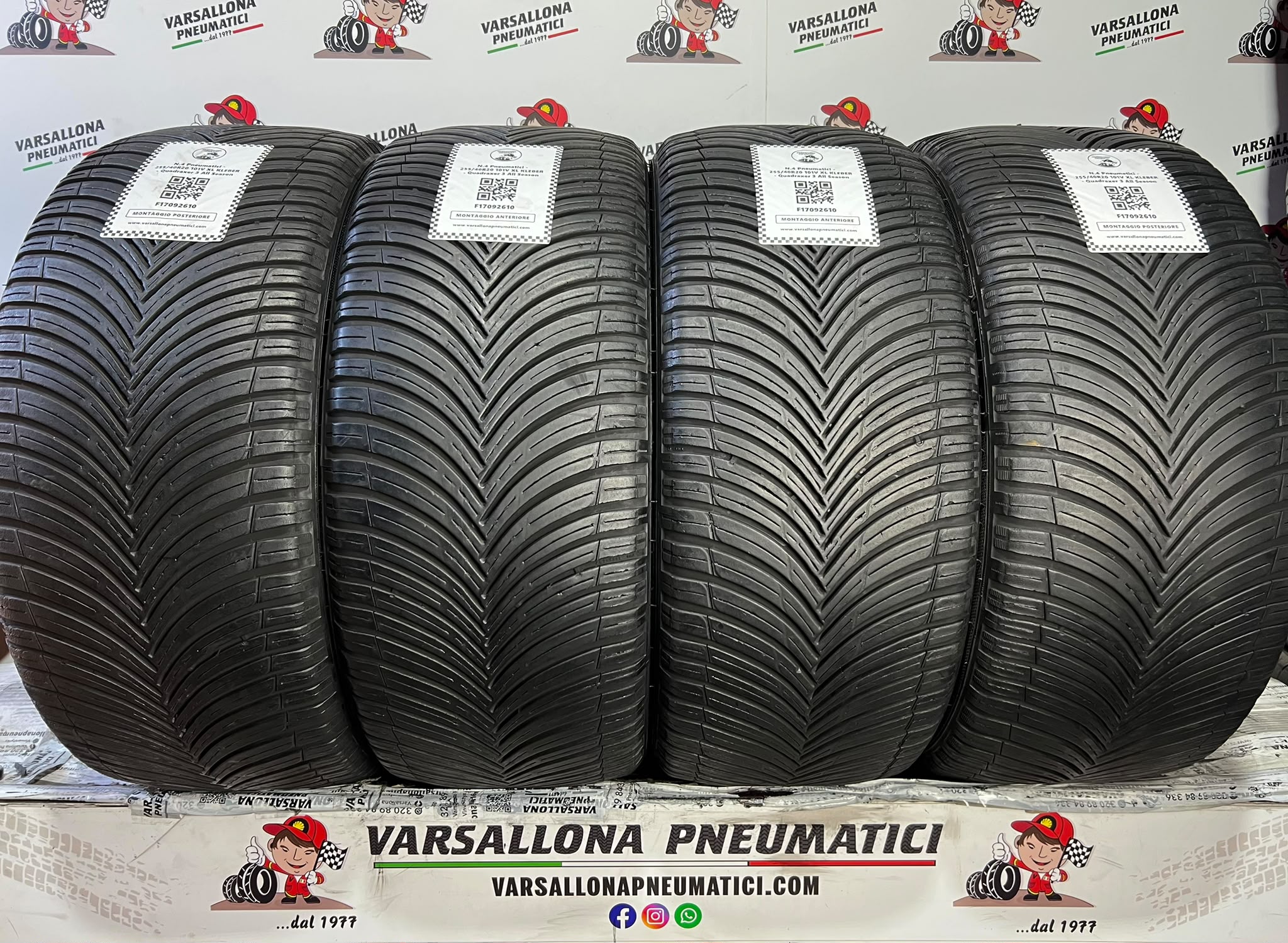 N.4 Pneumatici - 255/40R20 101V XL KLEBER - Quadraxer 3 All Season